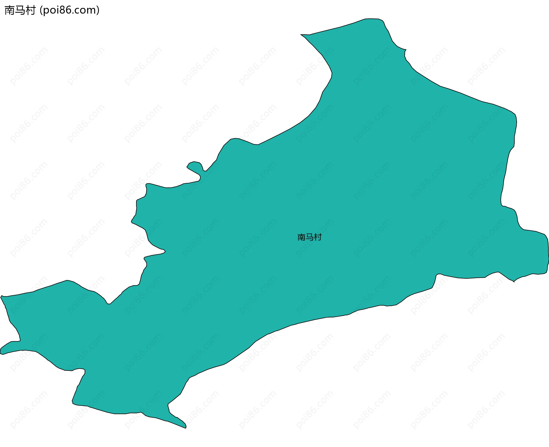 南马村边界地图