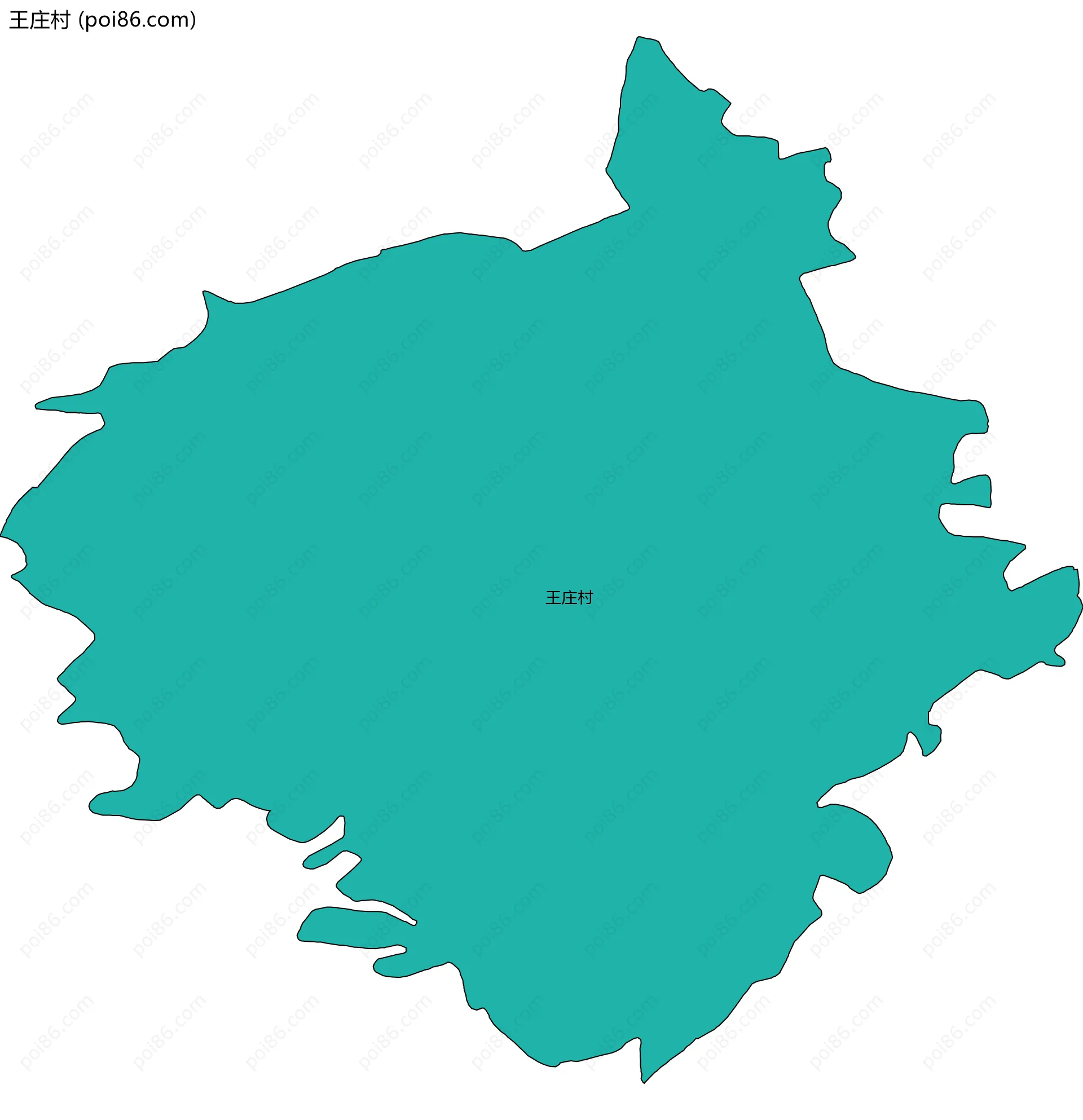 王庄村边界地图