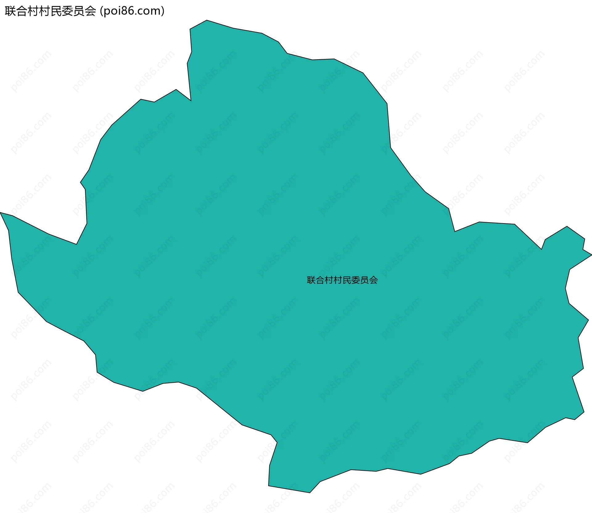 联合村村民委员会边界地图