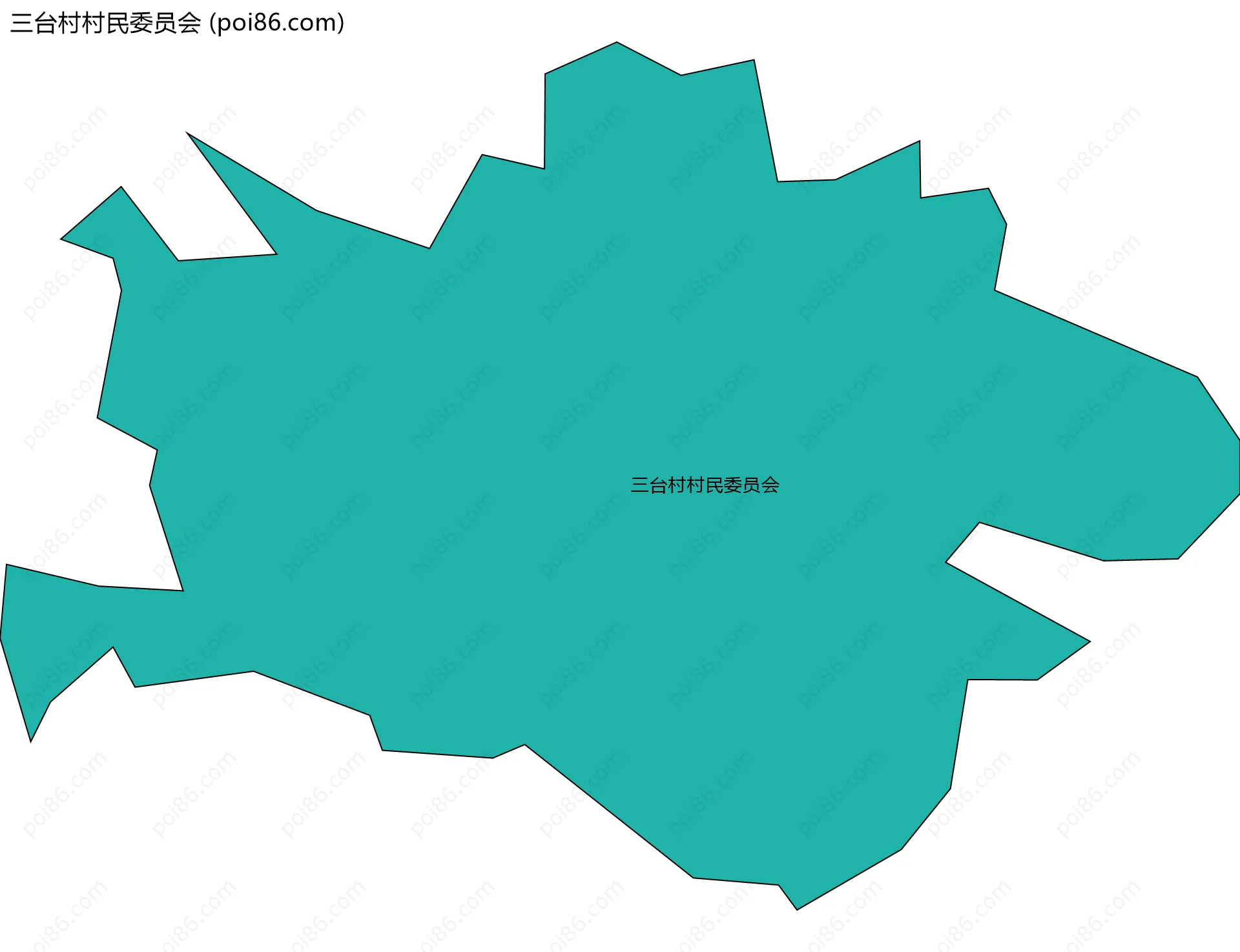 三台村村民委员会边界地图