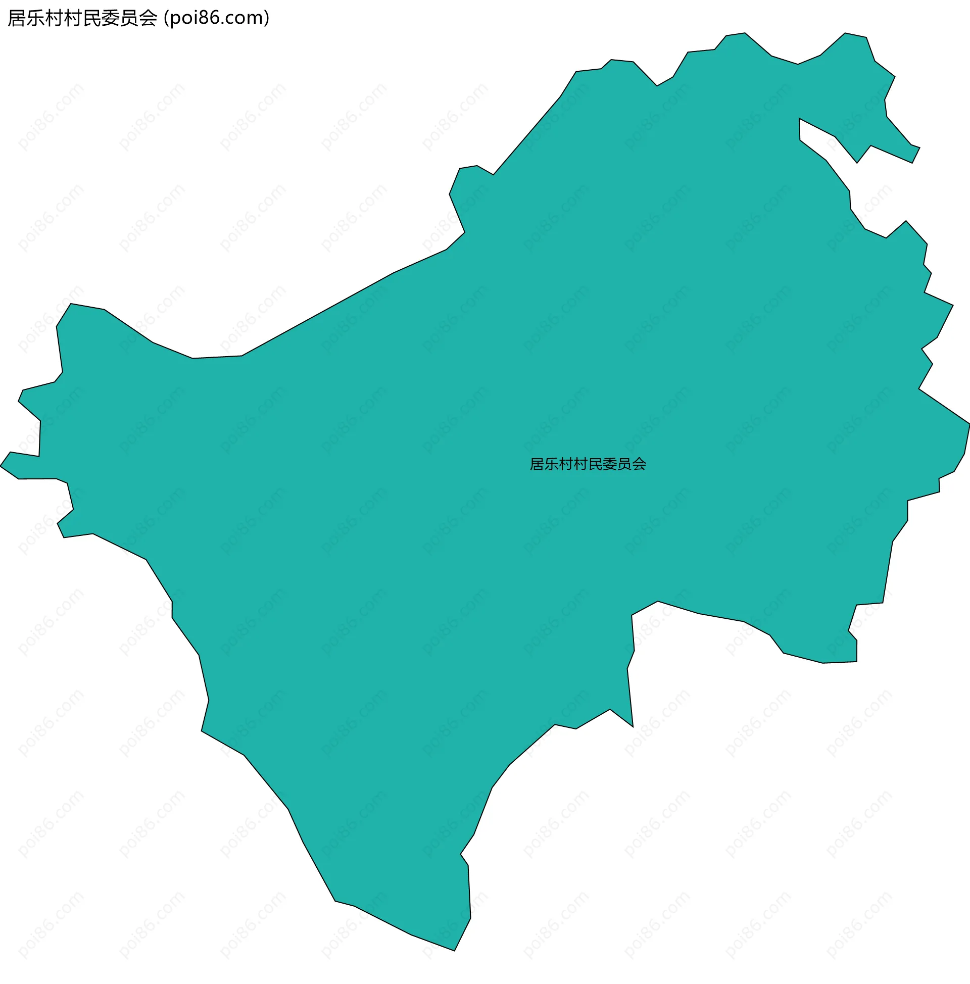 居乐村村民委员会边界地图