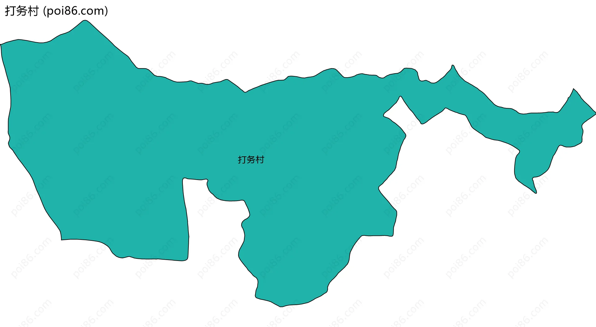 打务村边界地图