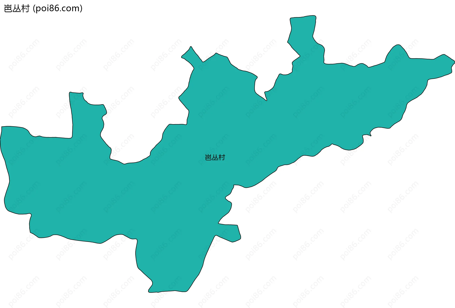 岜丛村边界地图