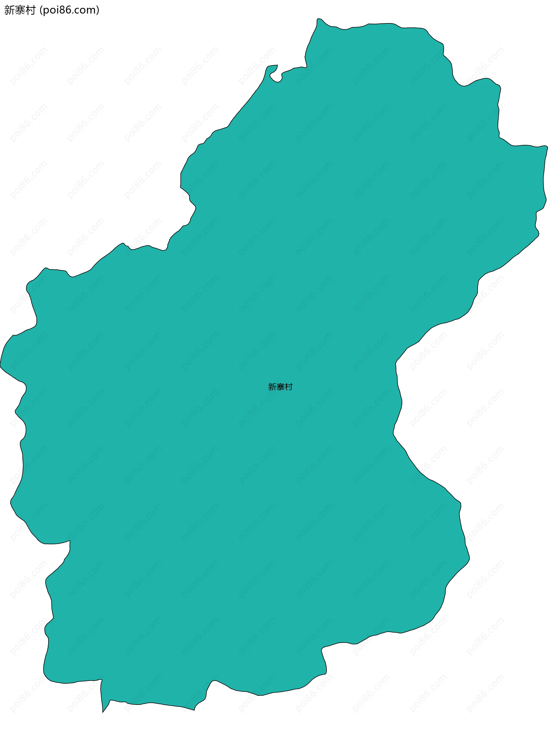 新寨村边界地图