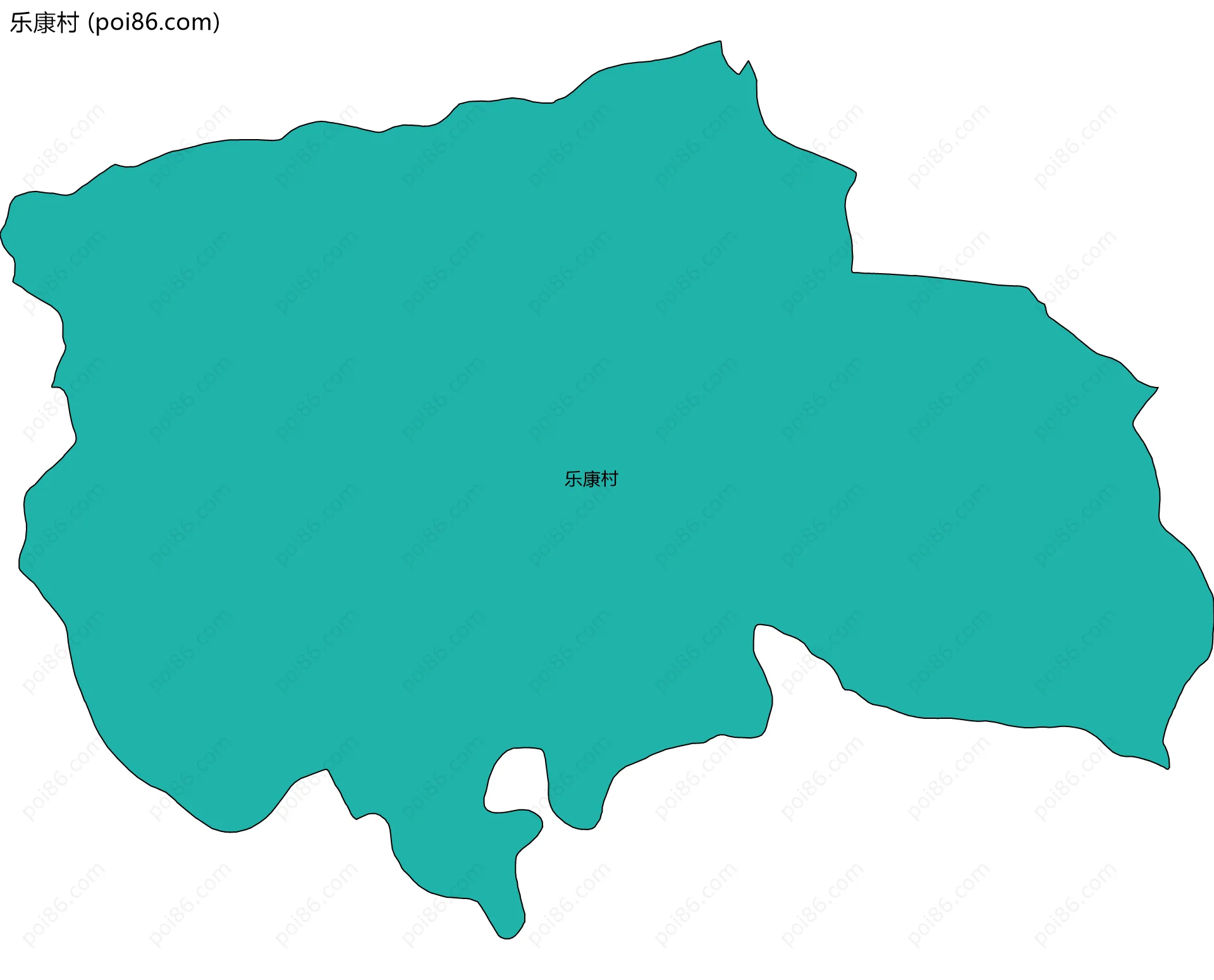 乐康村边界地图