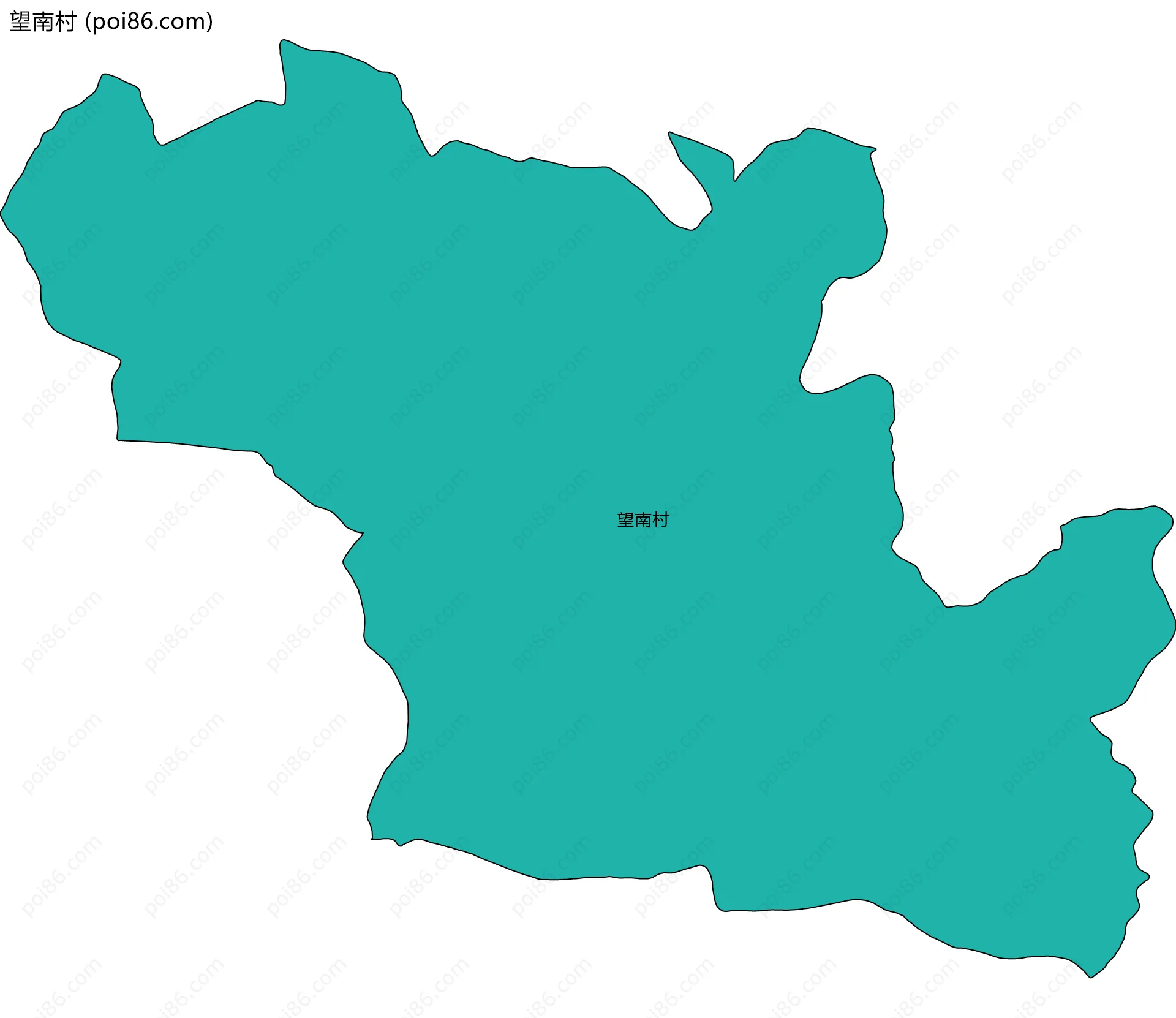 望南村边界地图