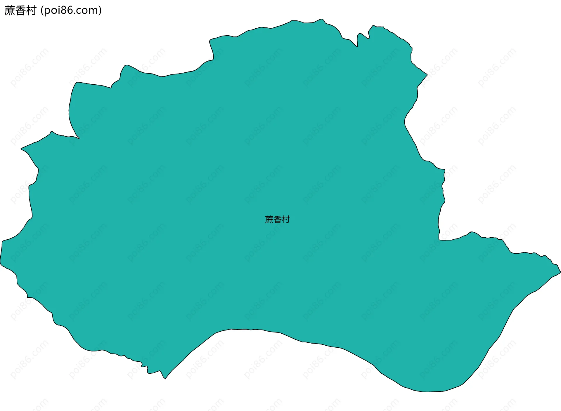 蔗香村边界地图