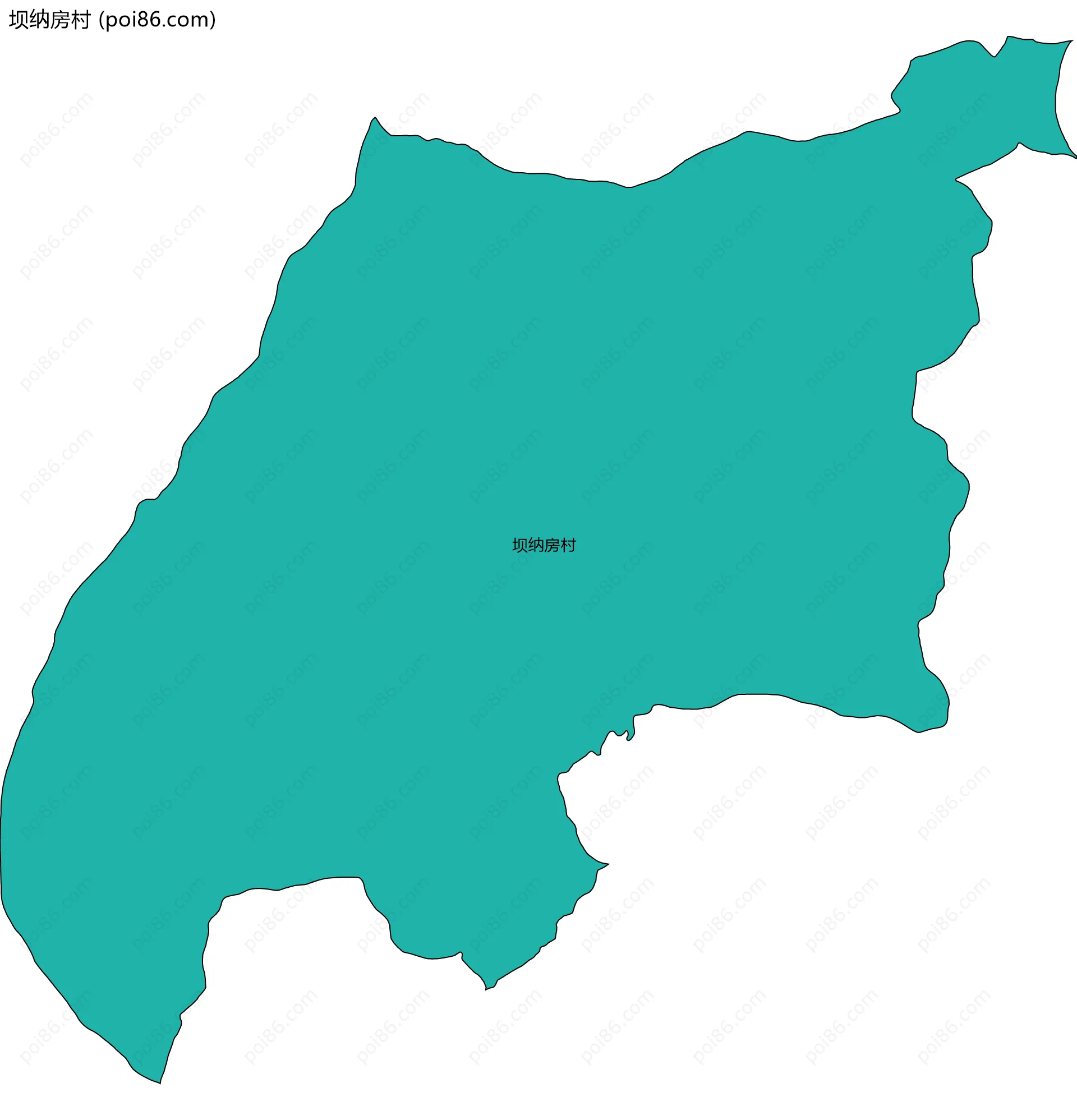 坝纳房村边界地图