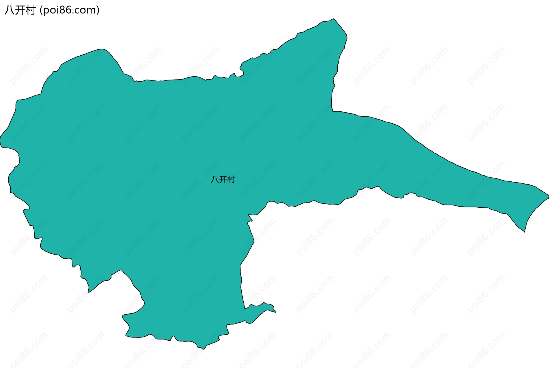 八开村边界地图