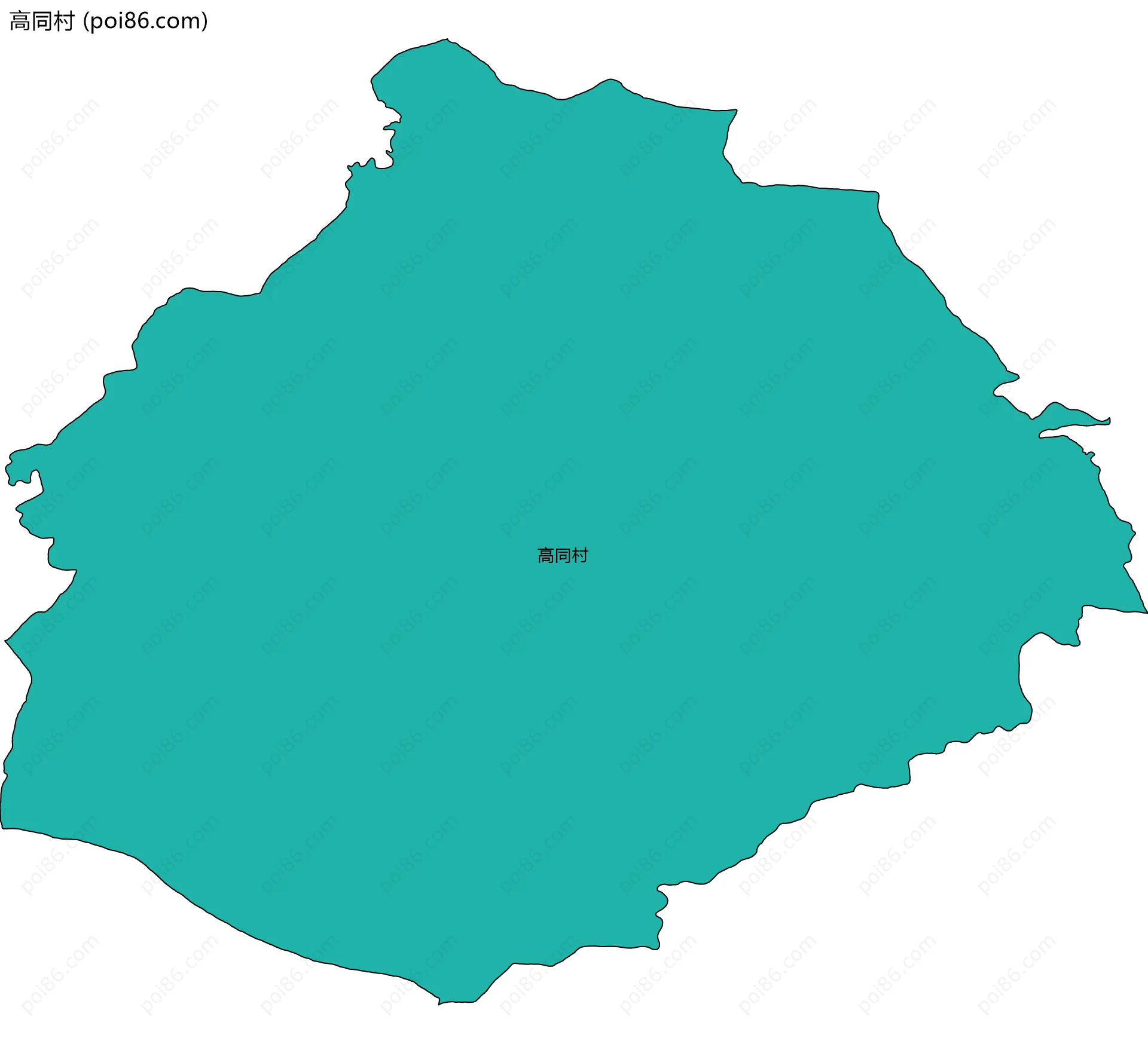 高同村边界地图