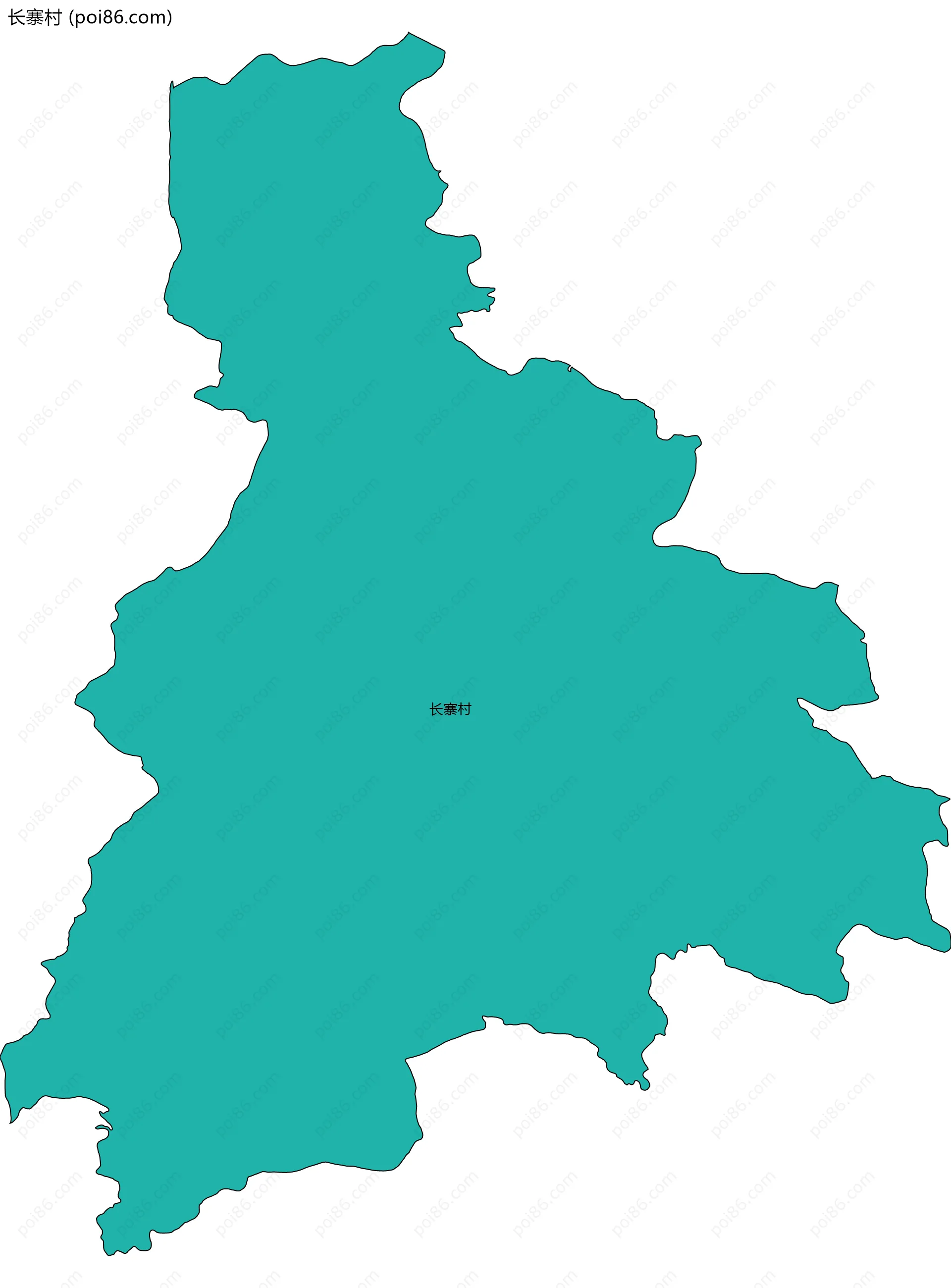 长寨村边界地图