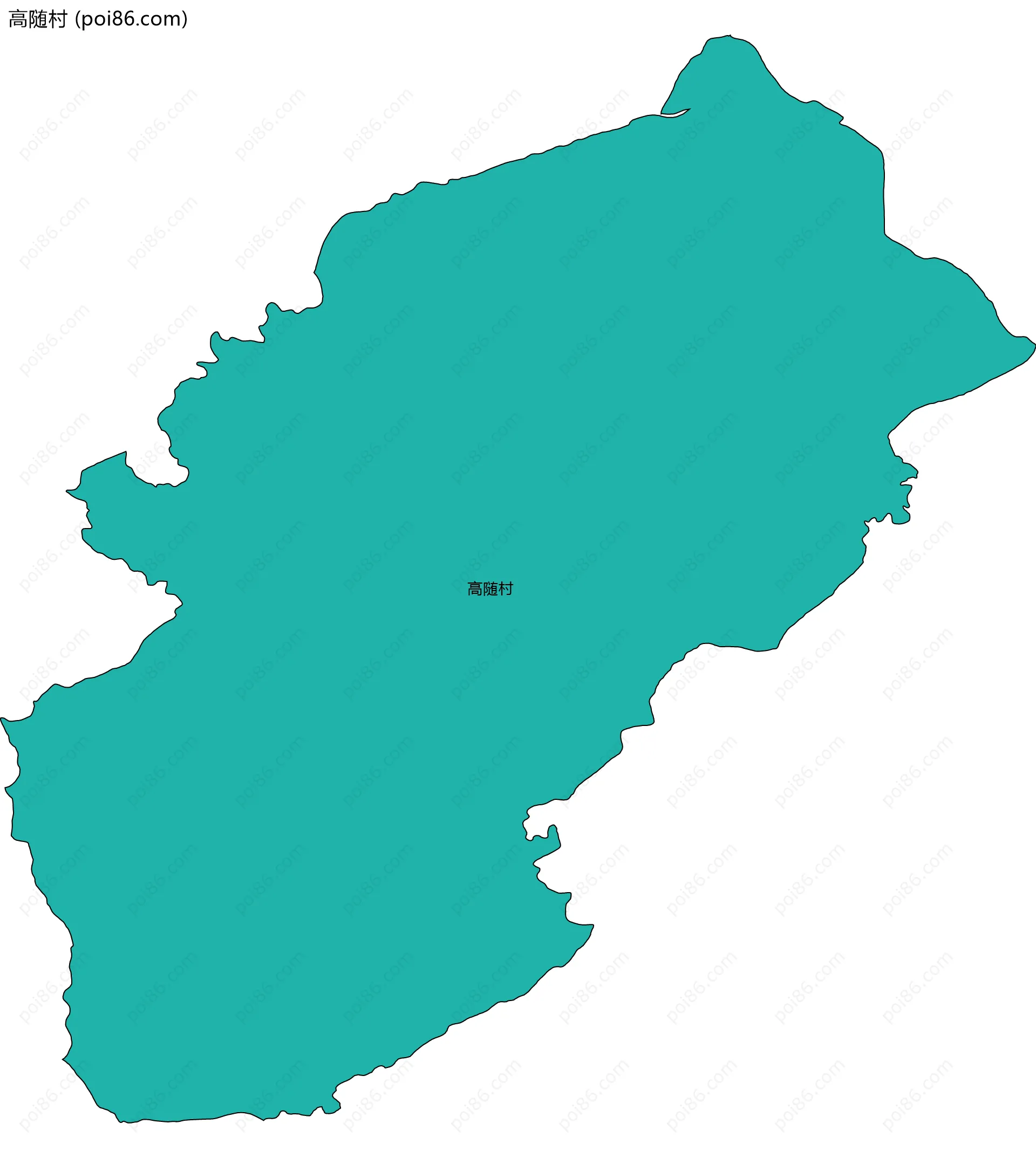 高随村边界地图