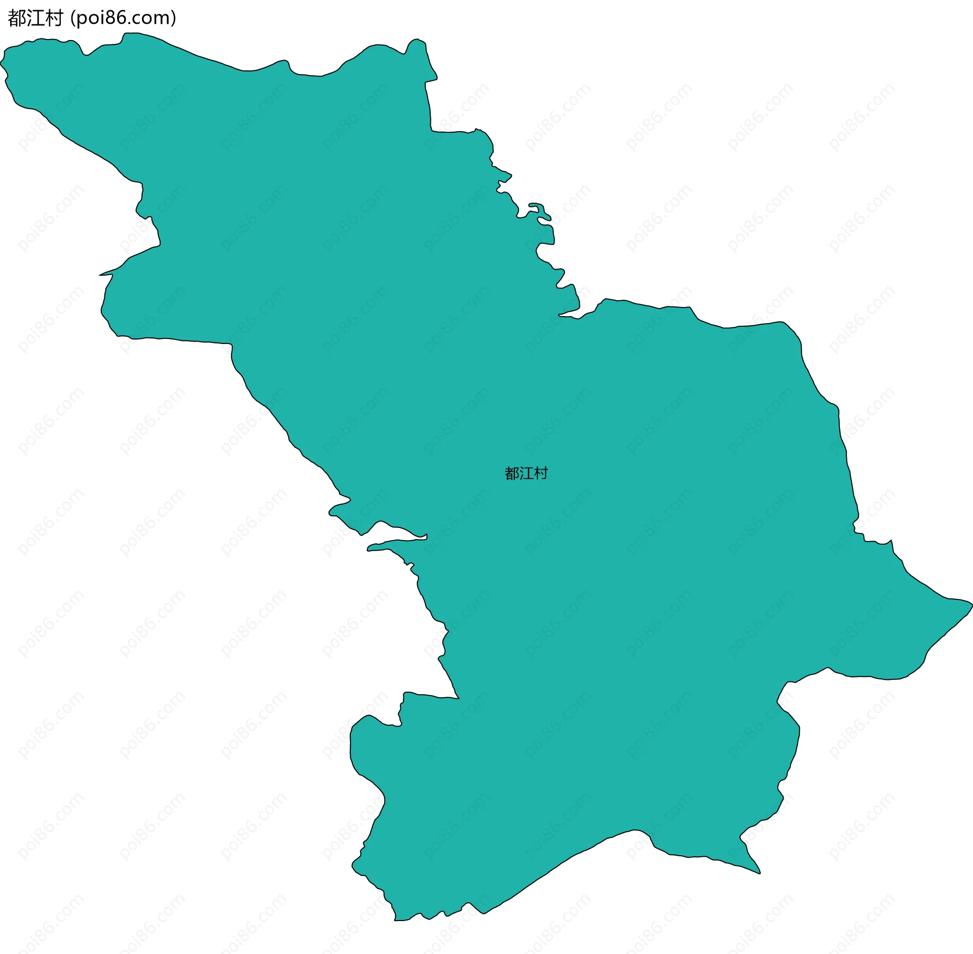 都江村边界地图