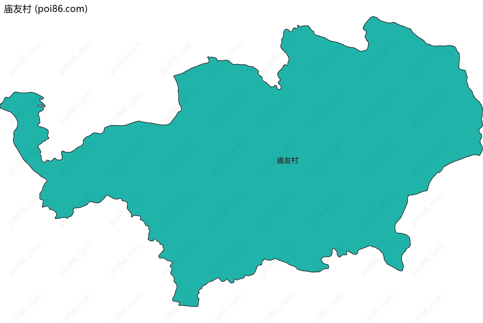 庙友村边界地图