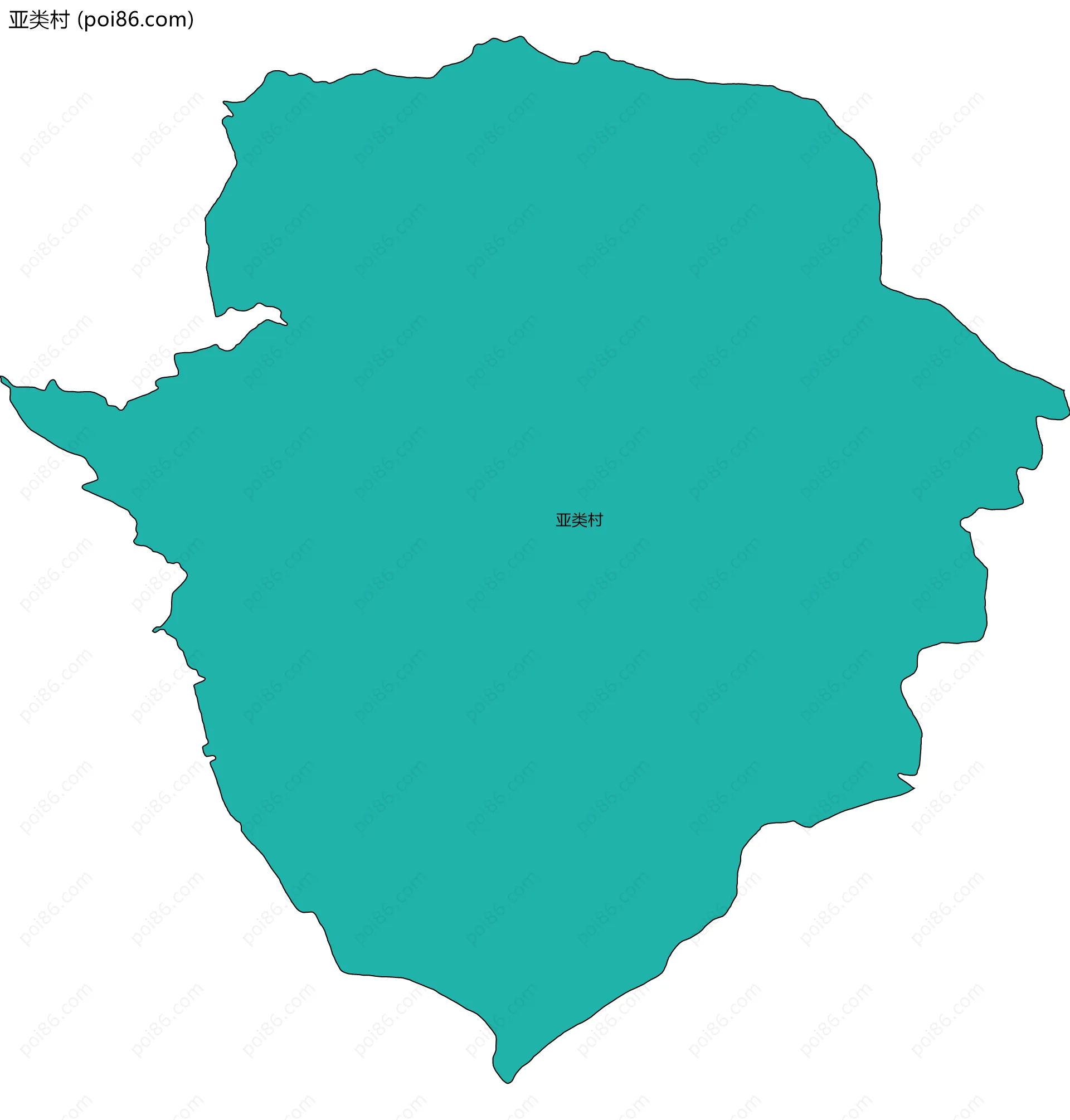 亚类村边界地图