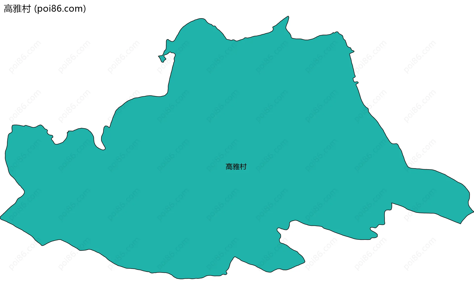 高雅村边界地图
