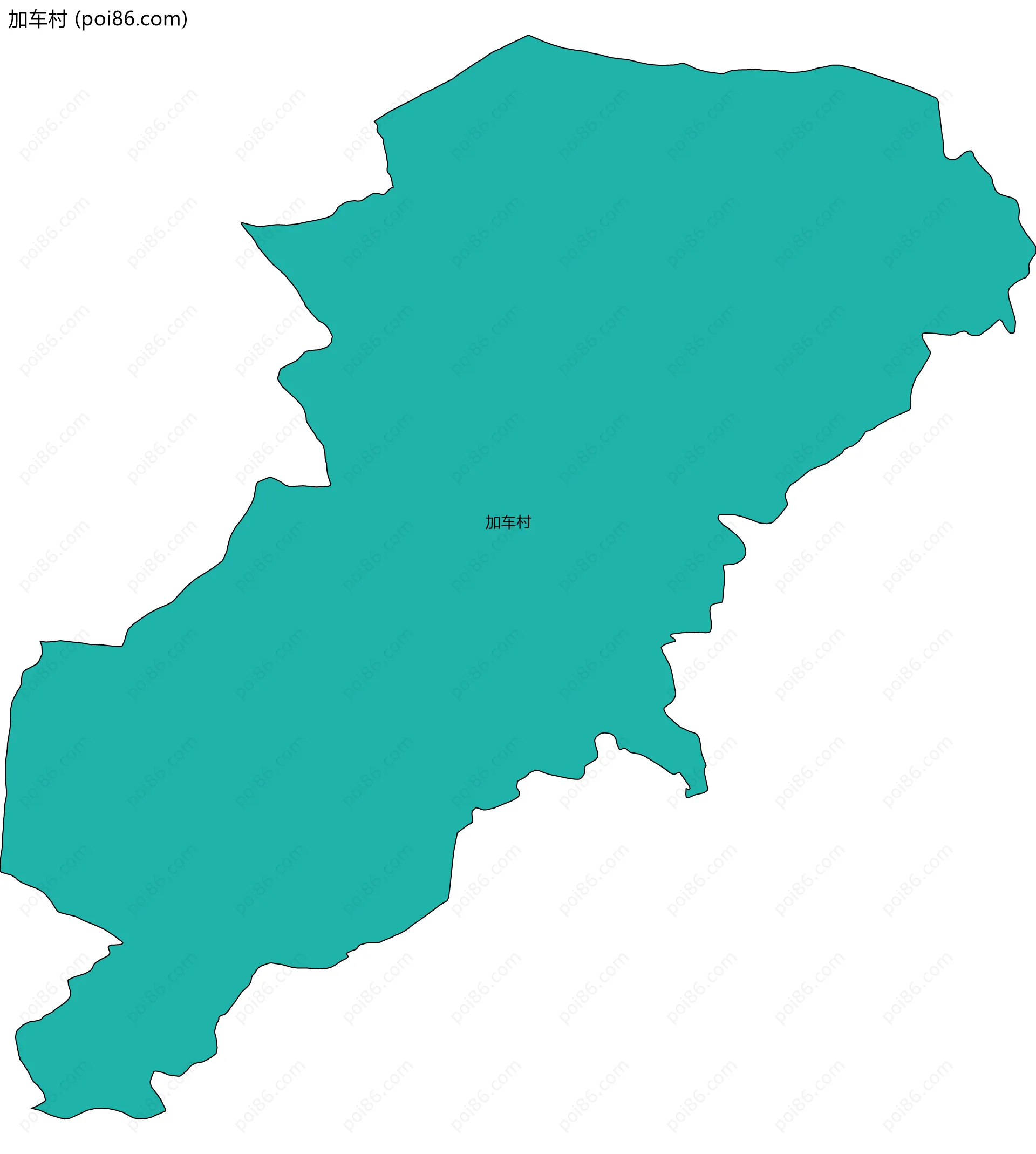 加车村边界地图