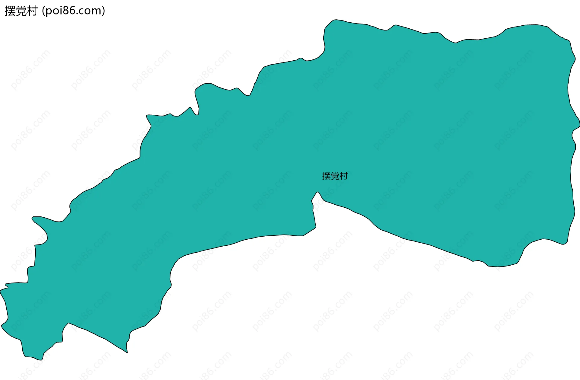 摆党村边界地图