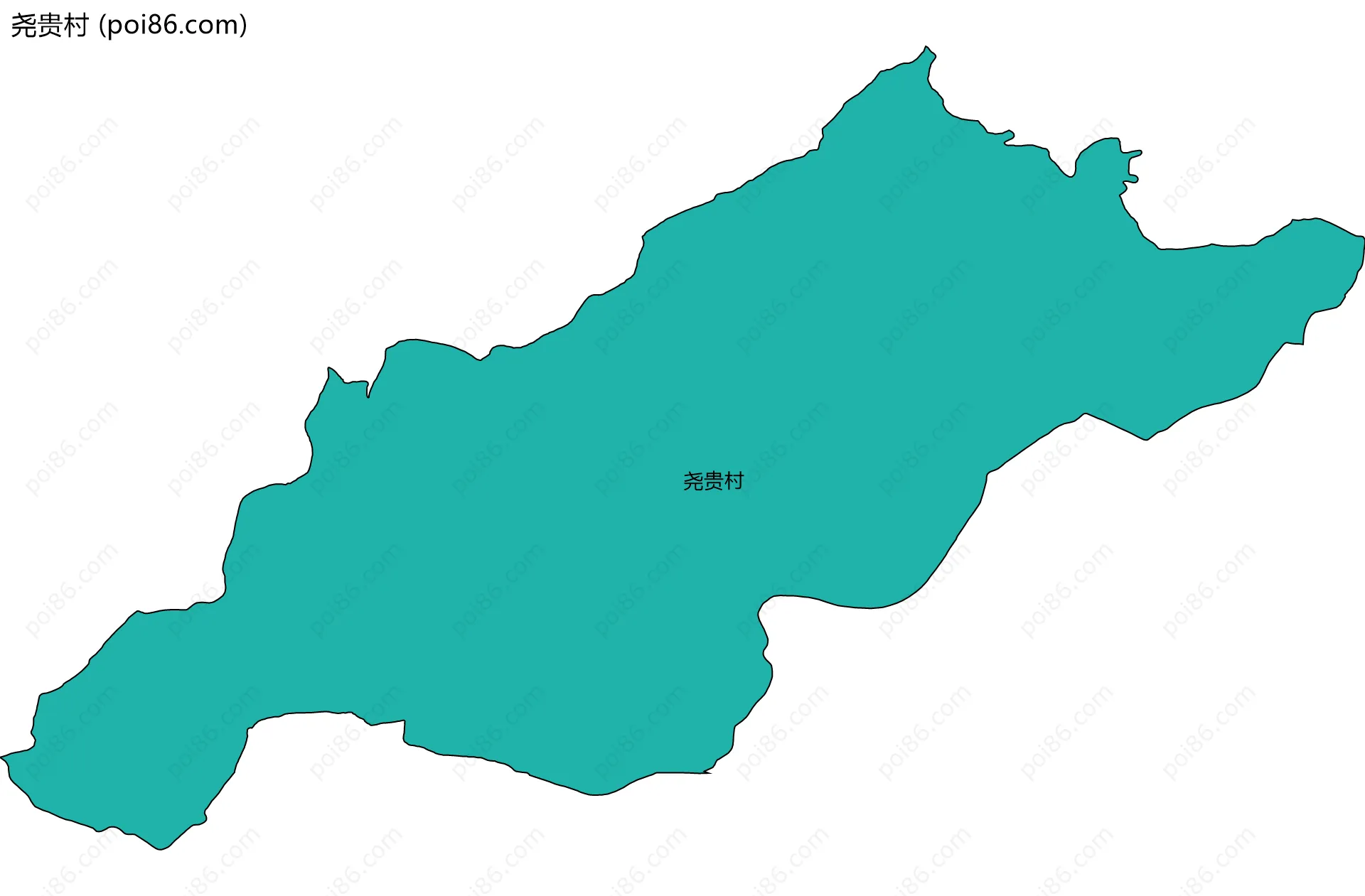 尧贵村边界地图