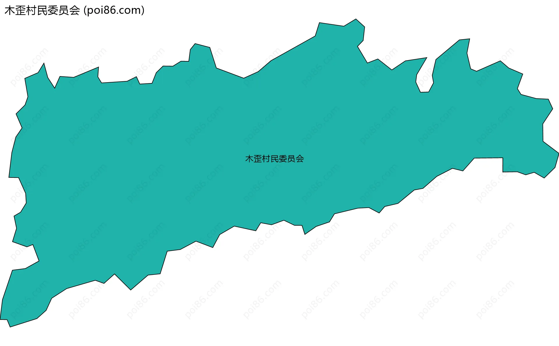 木歪村民委员会边界地图