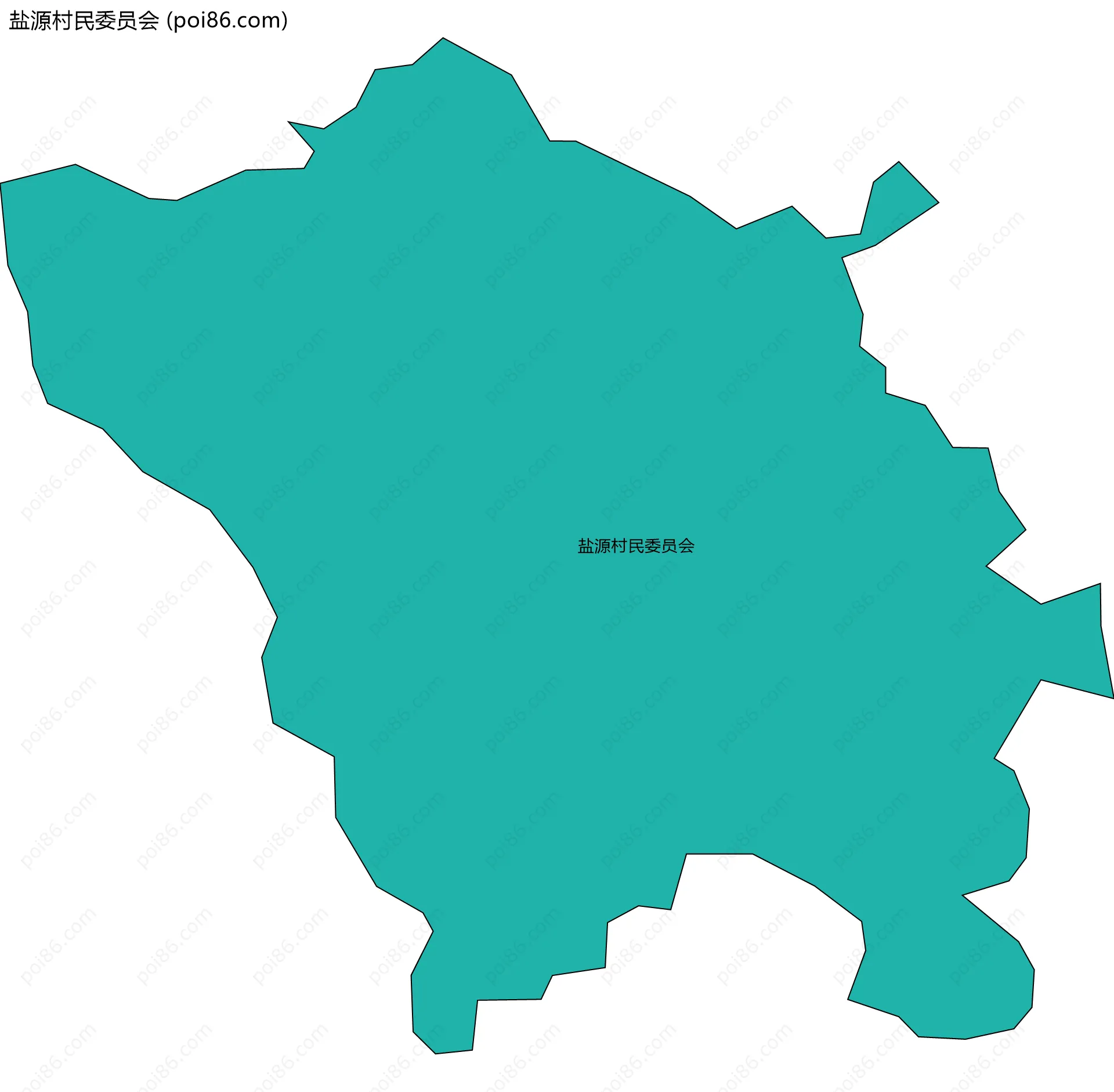 盐源村民委员会边界地图