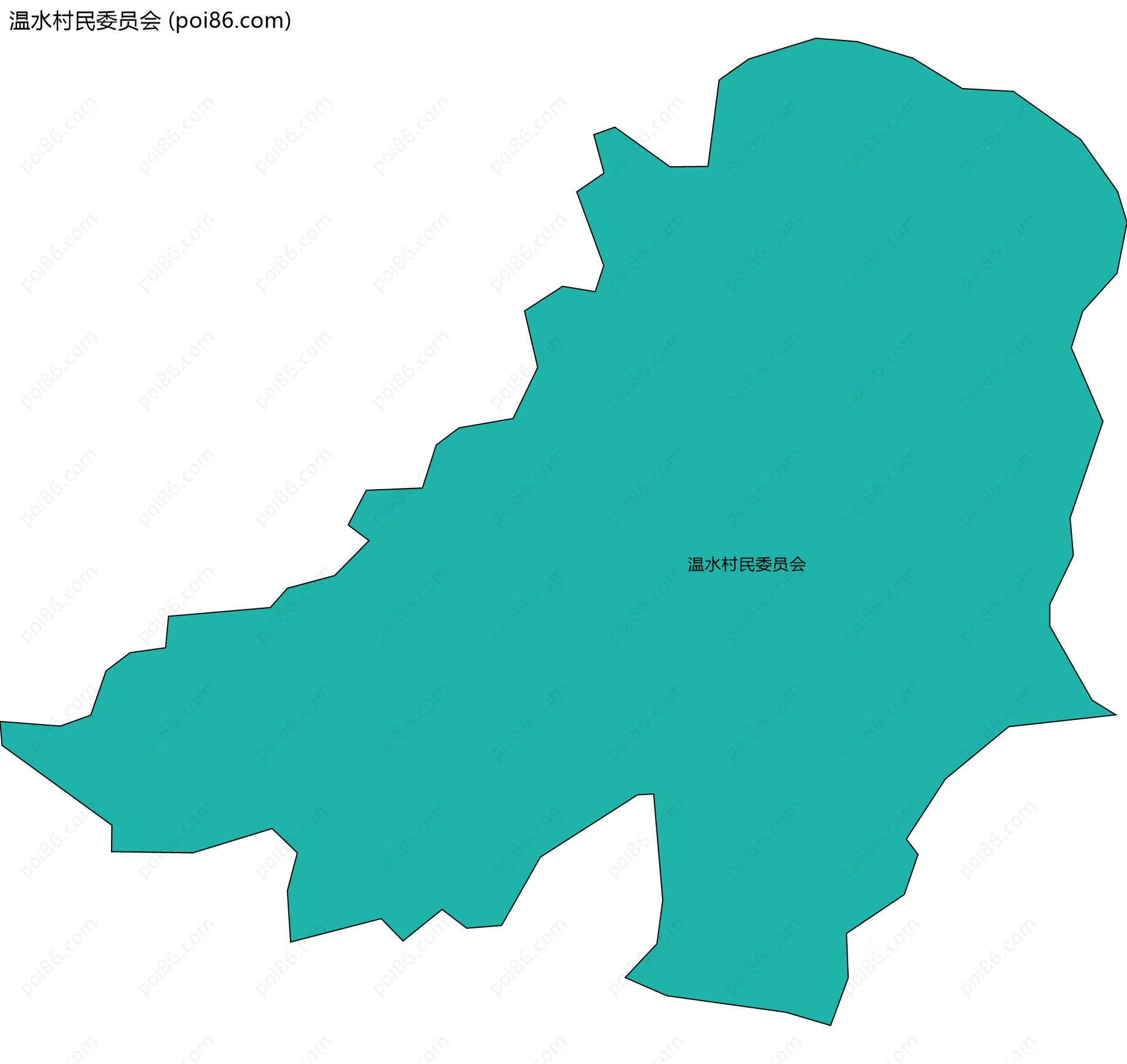 温水村民委员会边界地图