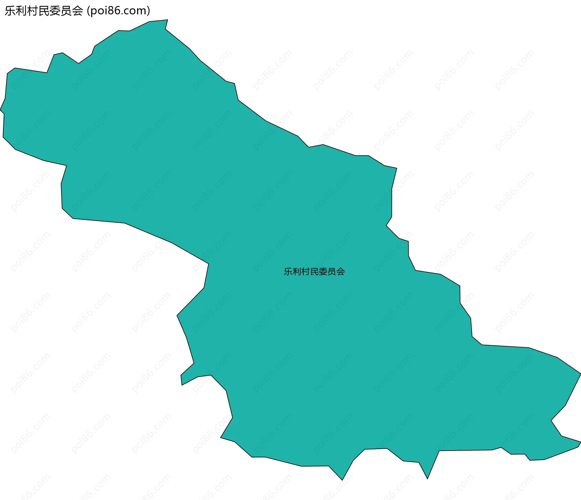 乐利村民委员会边界地图