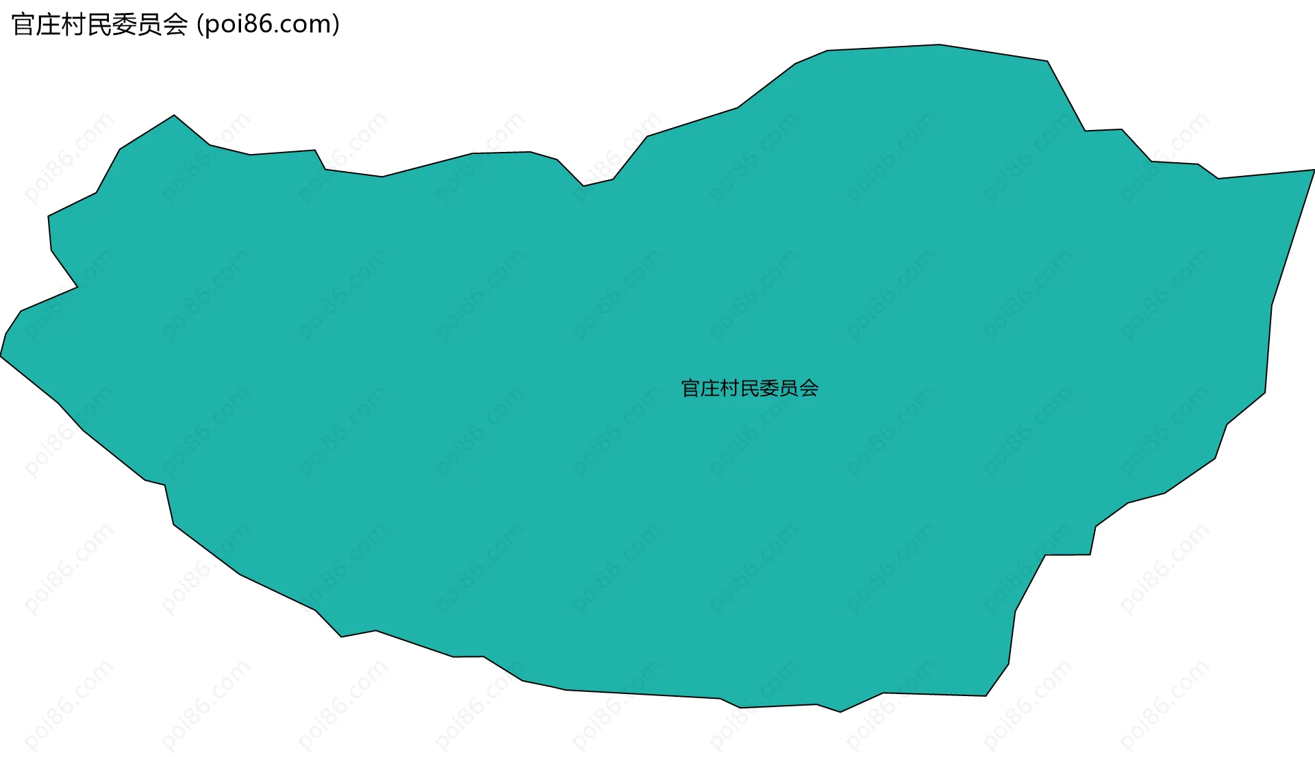 官庄村民委员会边界地图