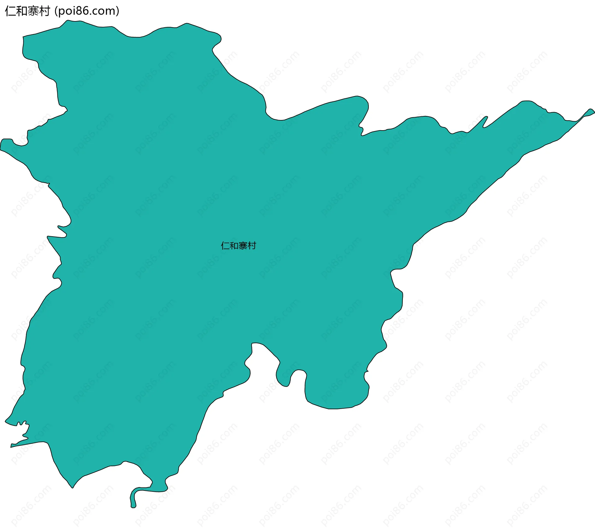 仁和寨村边界地图