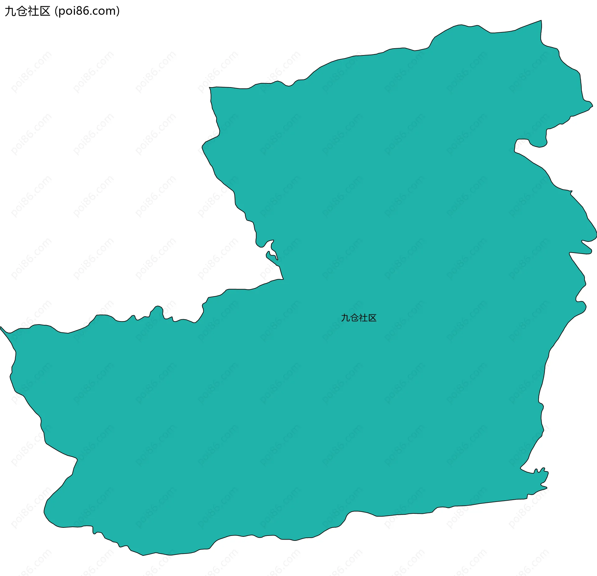 九仓社区边界地图