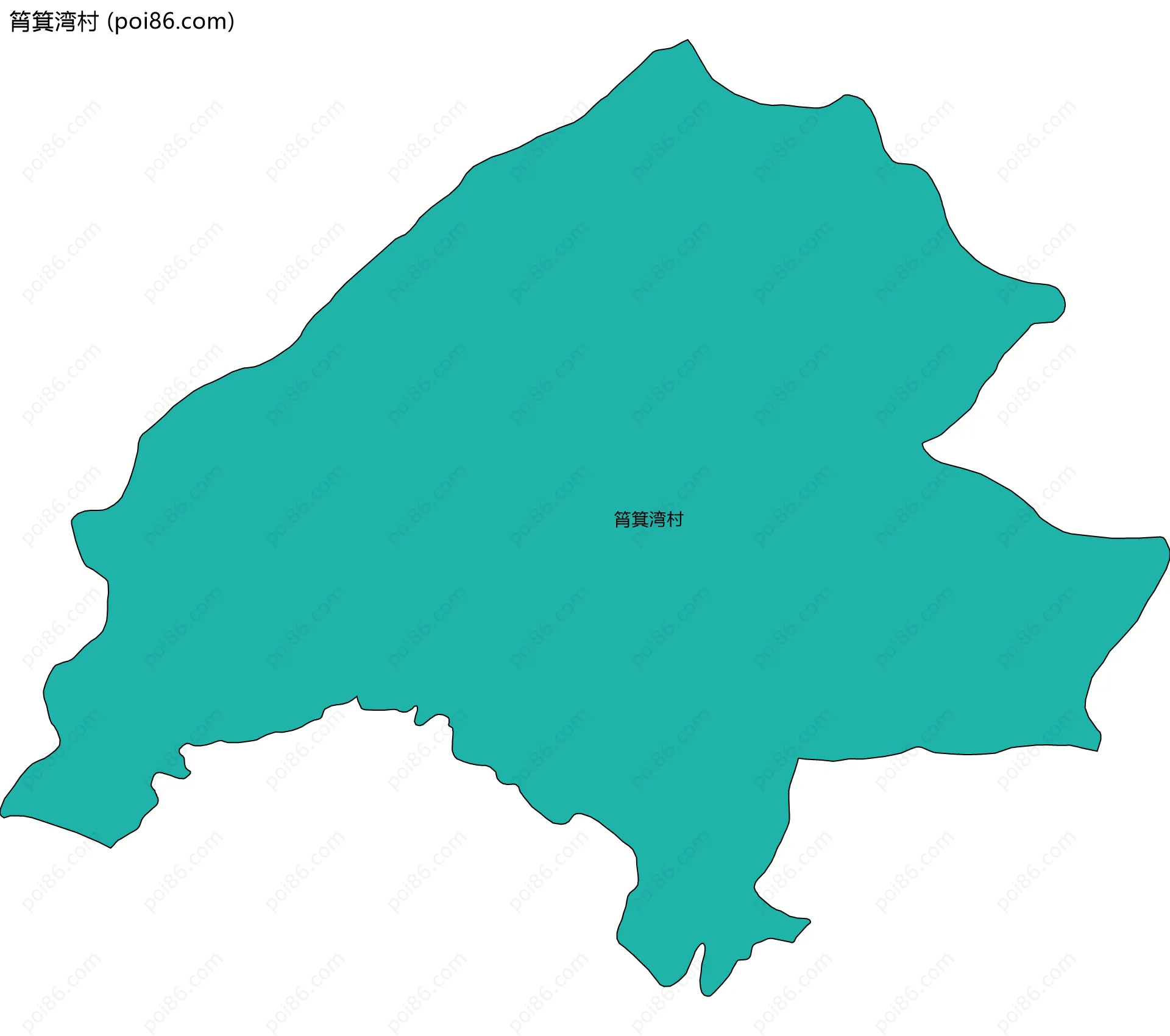 筲箕湾村边界地图