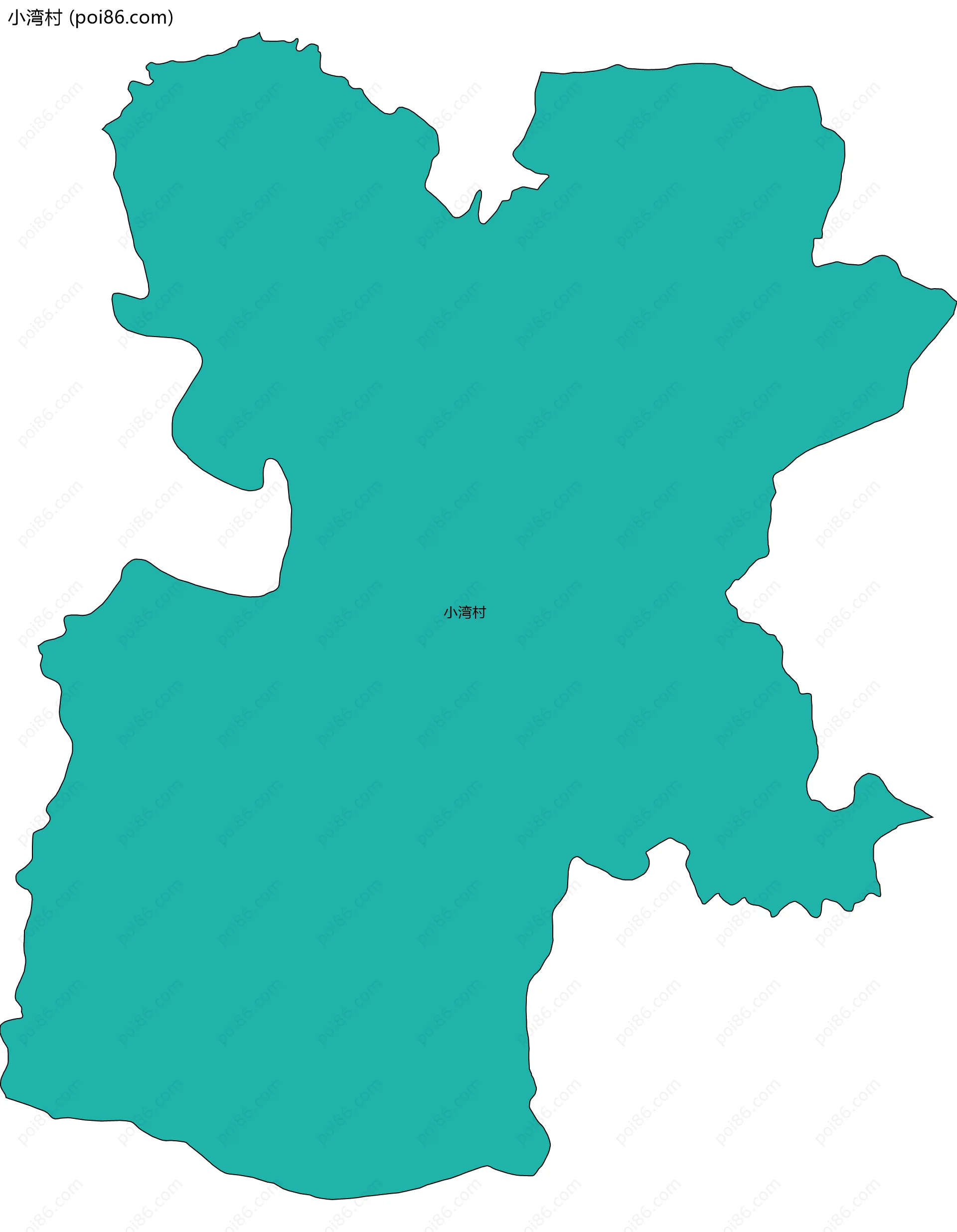 小湾村边界地图