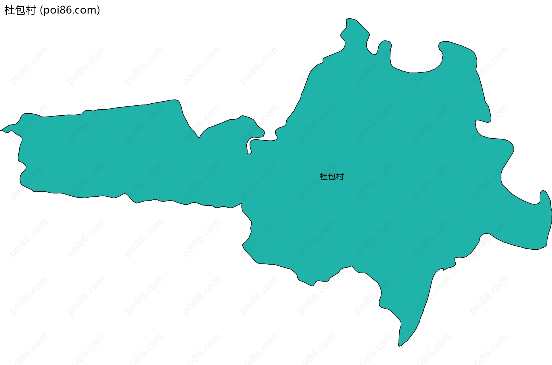 杜包村边界地图