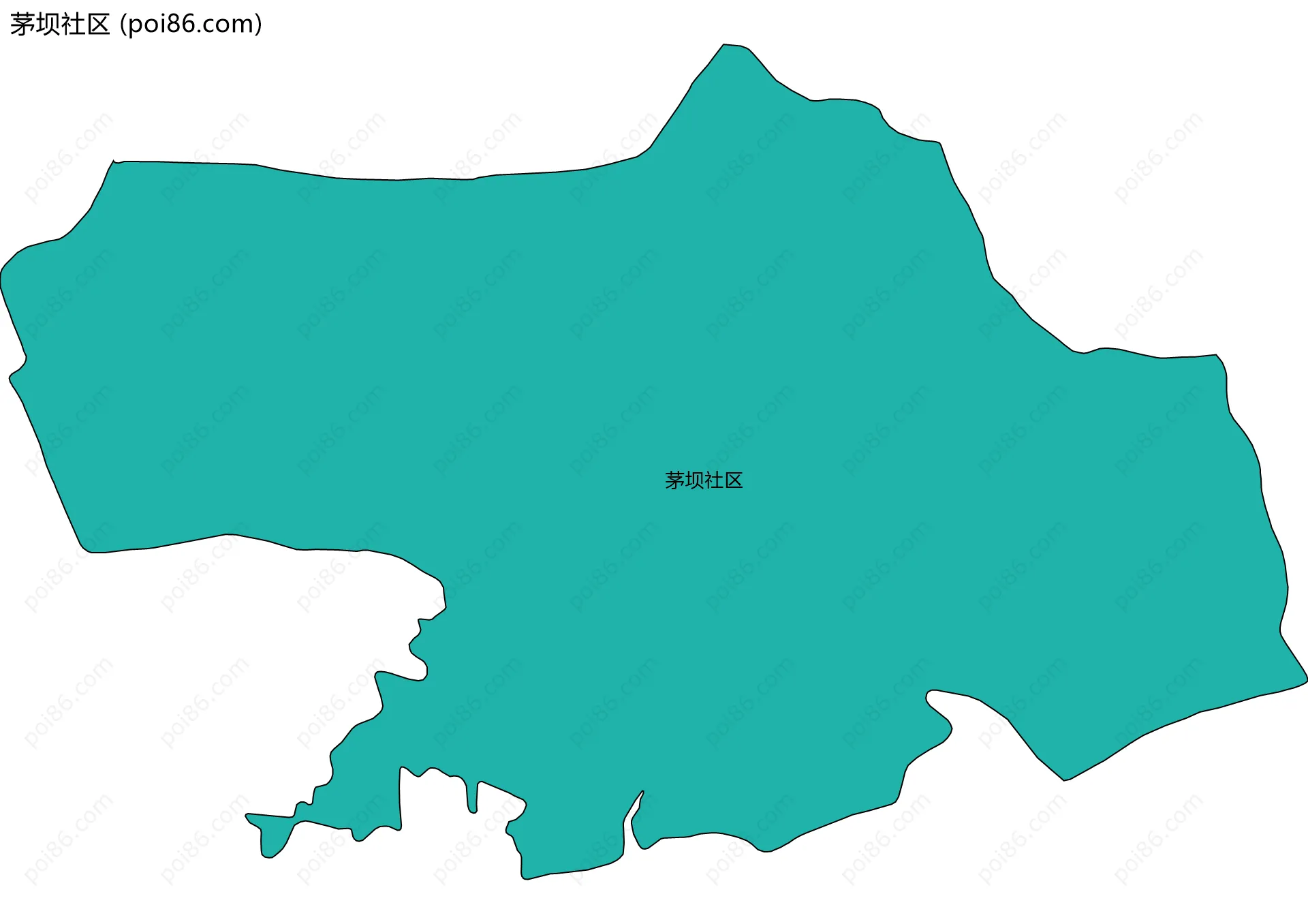 茅坝社区边界地图
