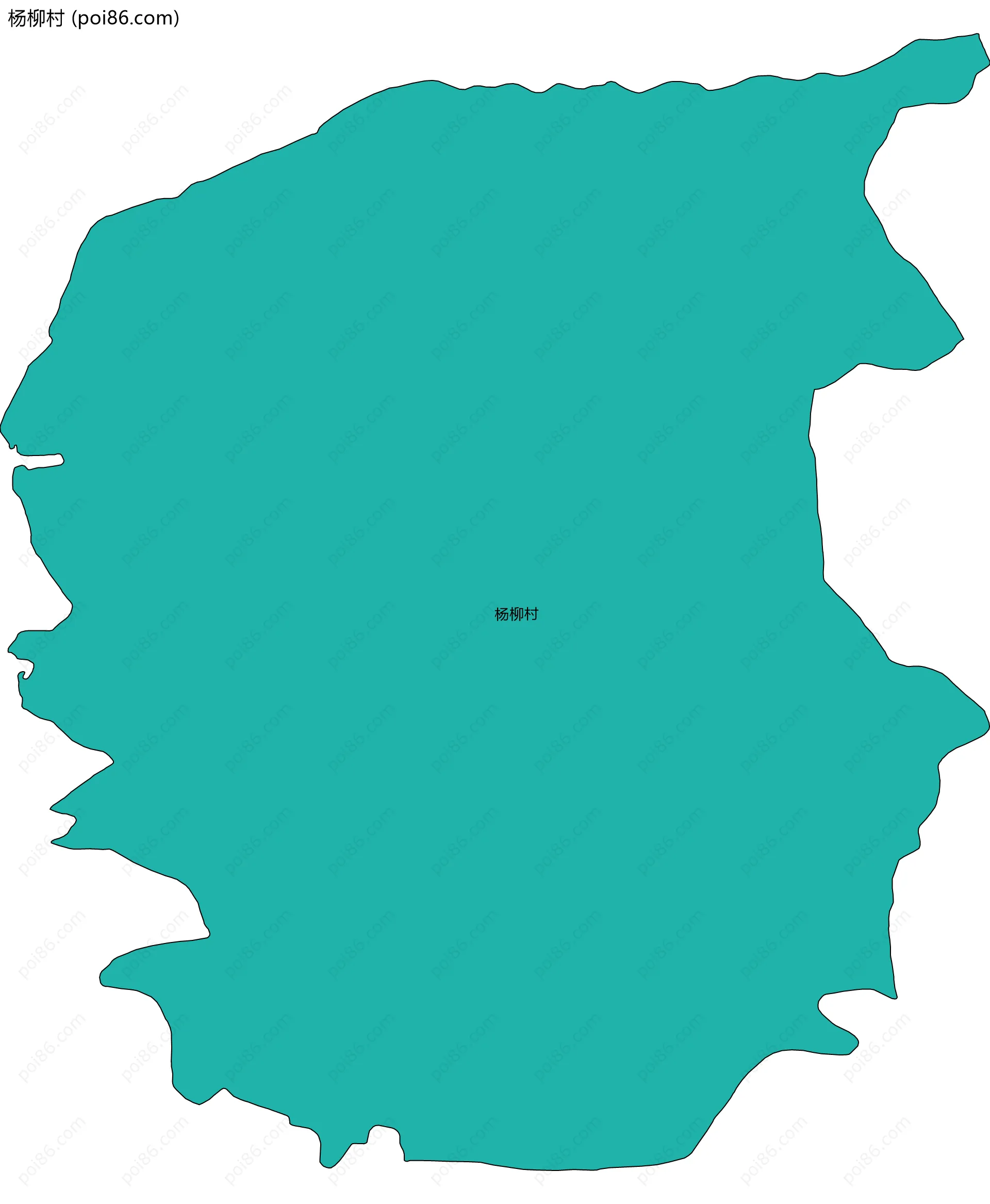 杨柳村边界地图