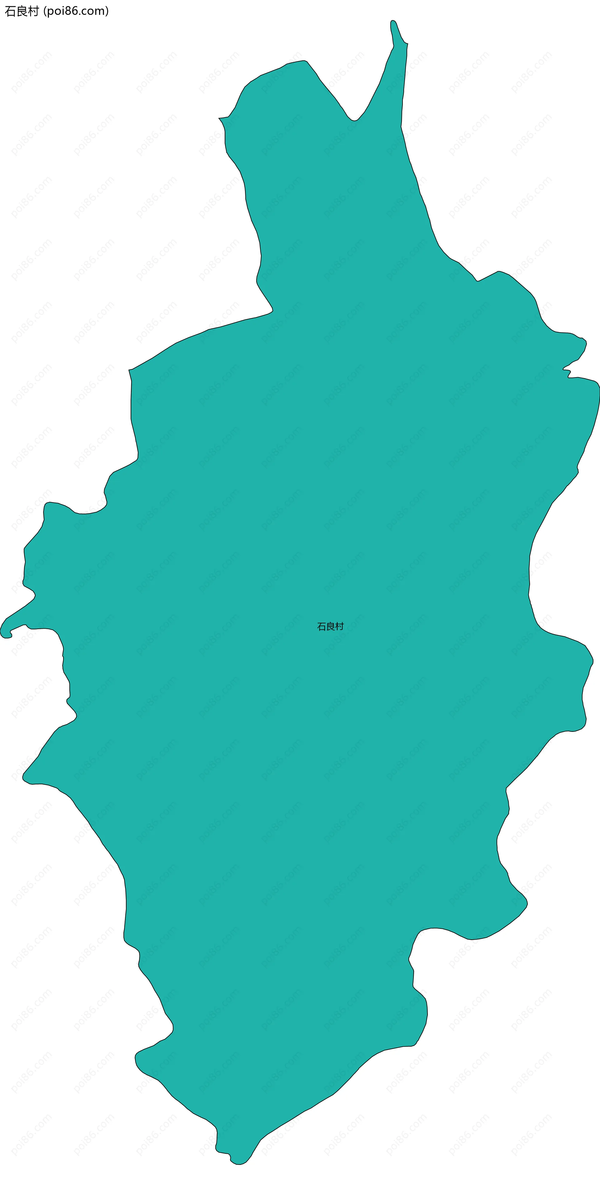 石良村边界地图