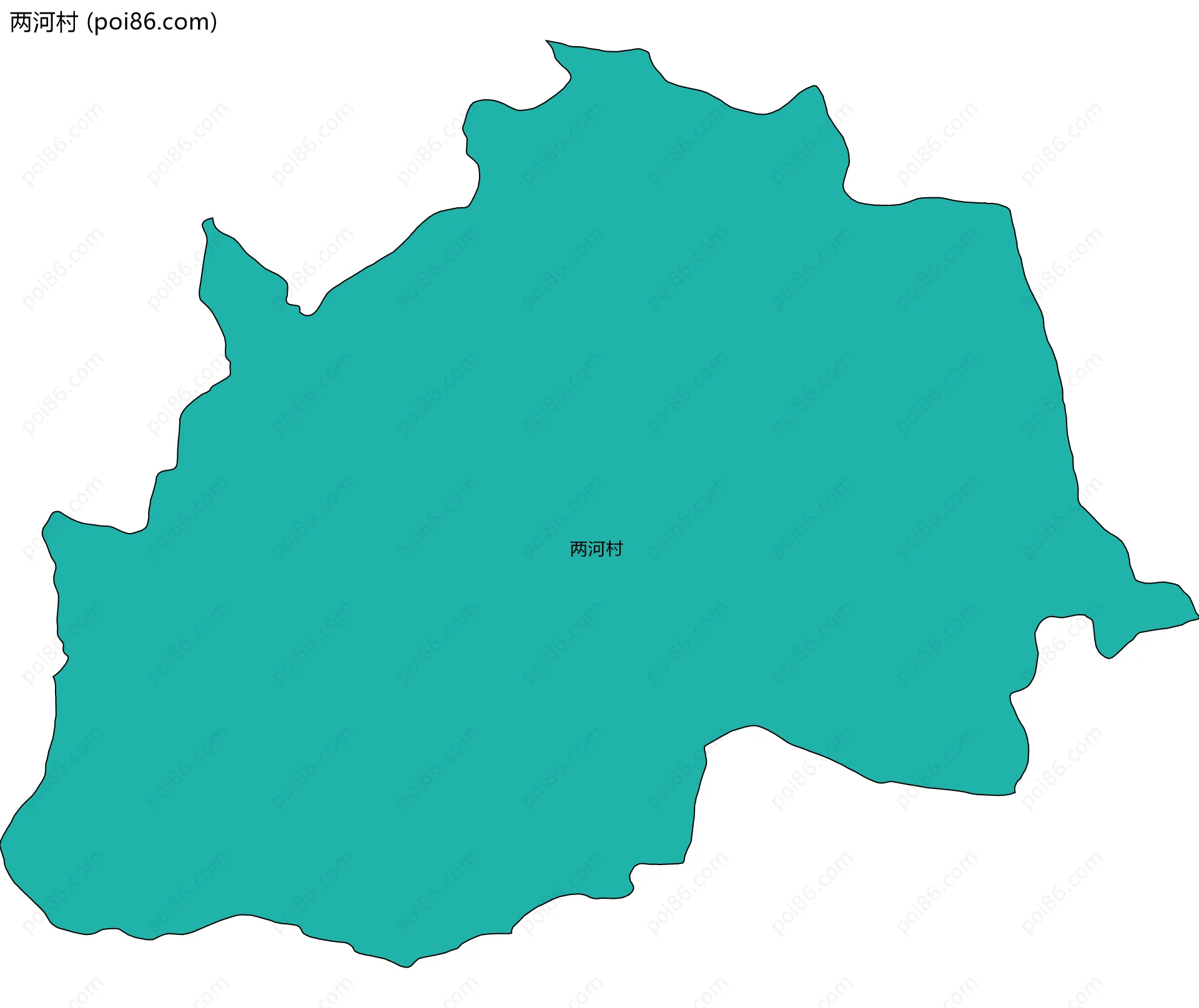 两河村边界地图