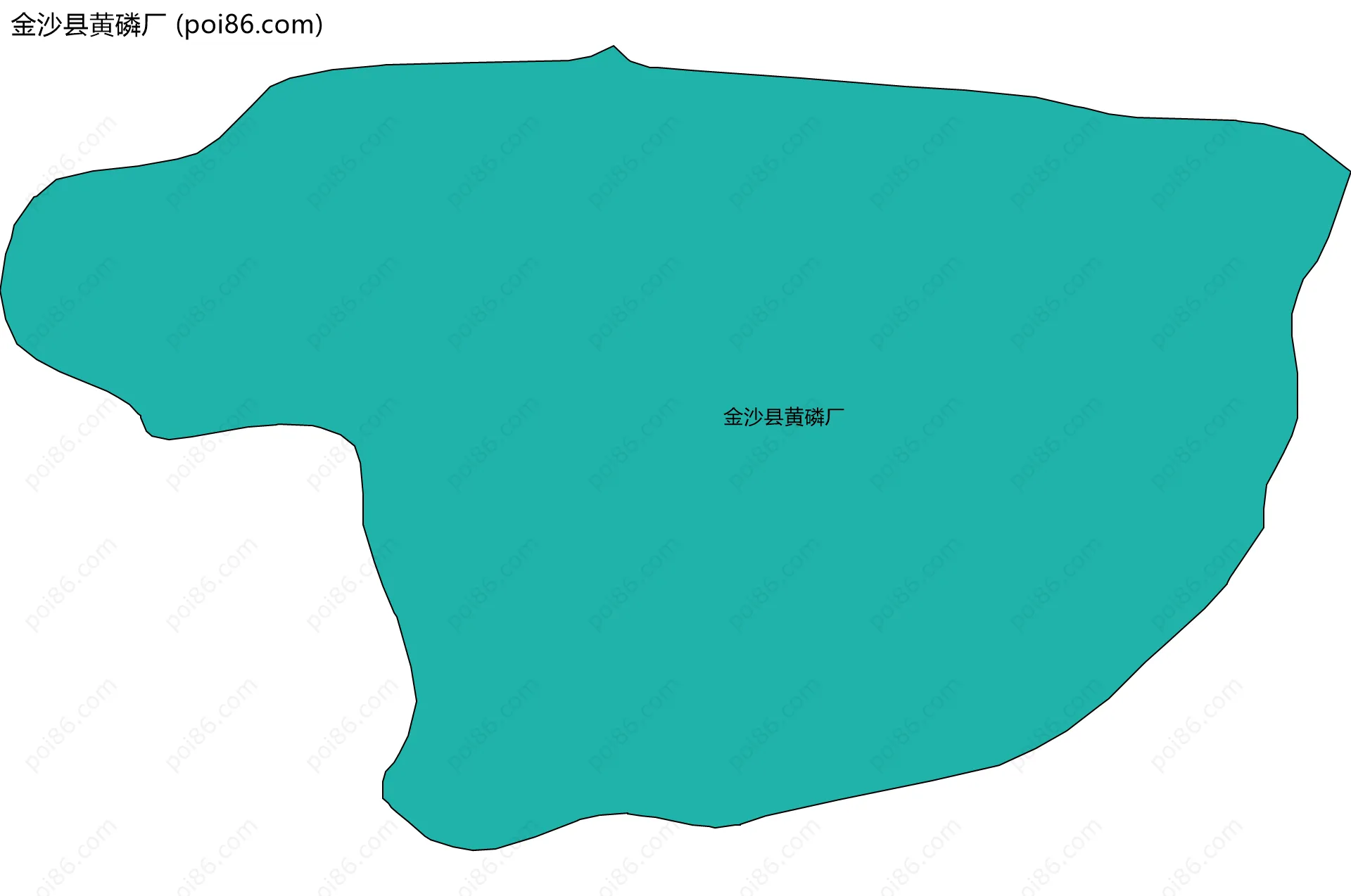 金沙县黄磷厂边界地图
