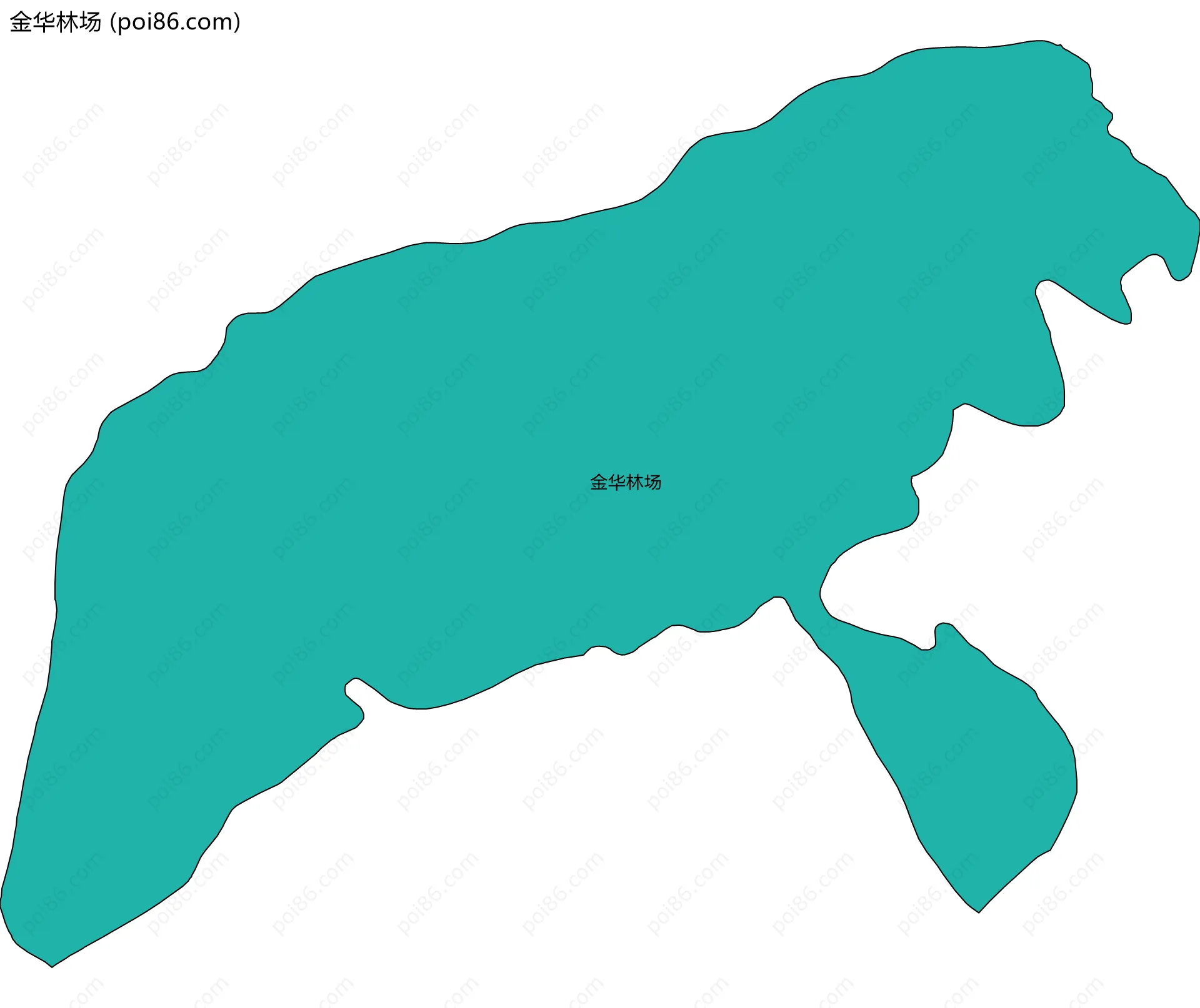 金华林场边界地图