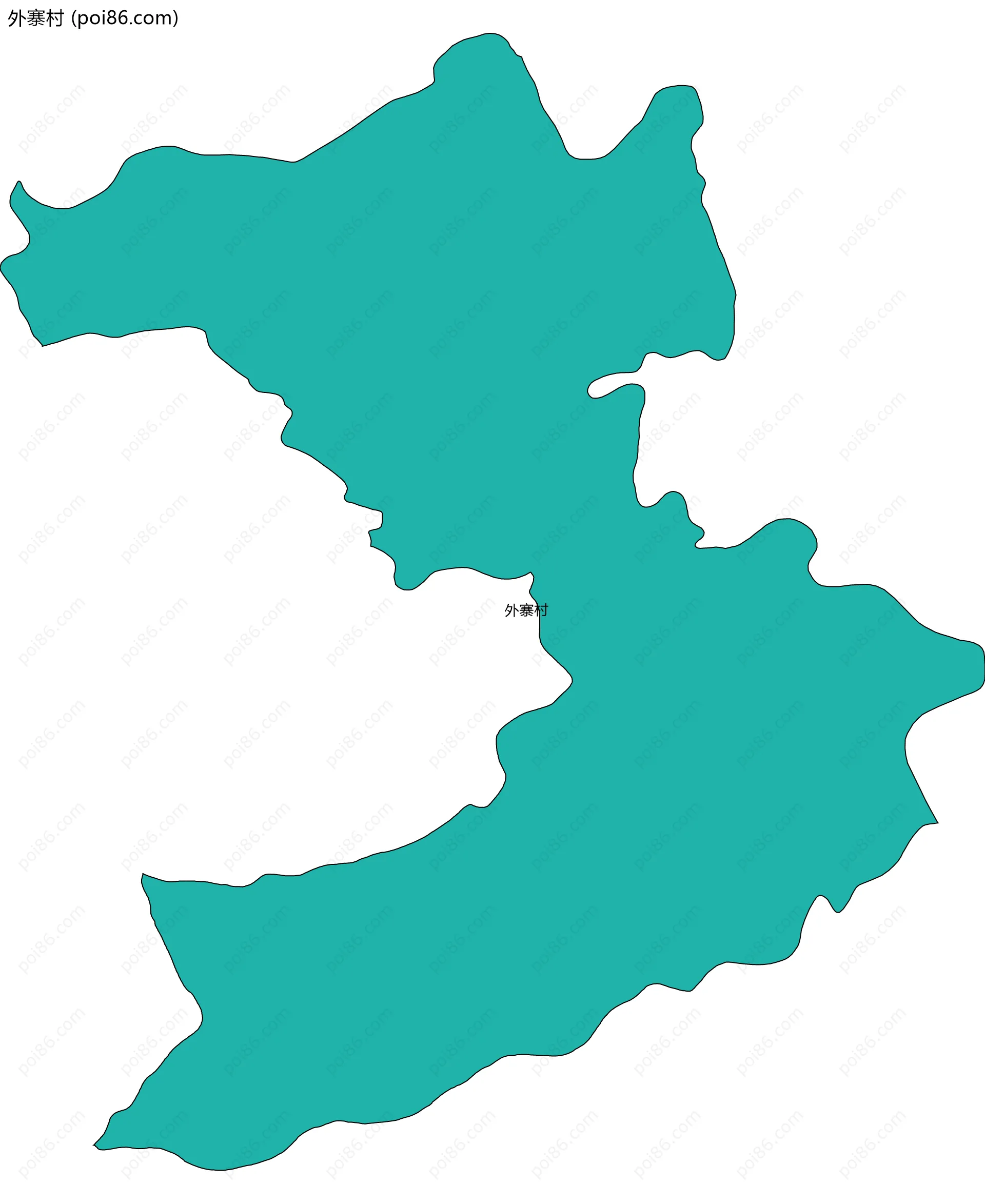 外寨村边界地图