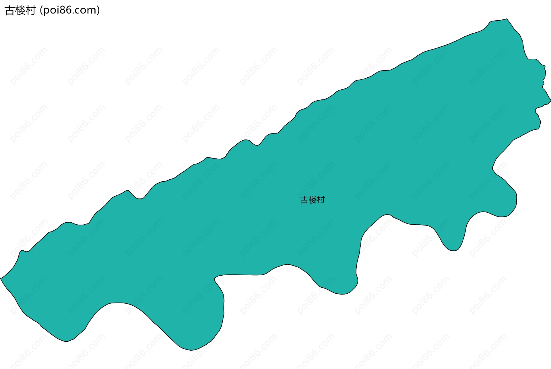 古楼村边界地图