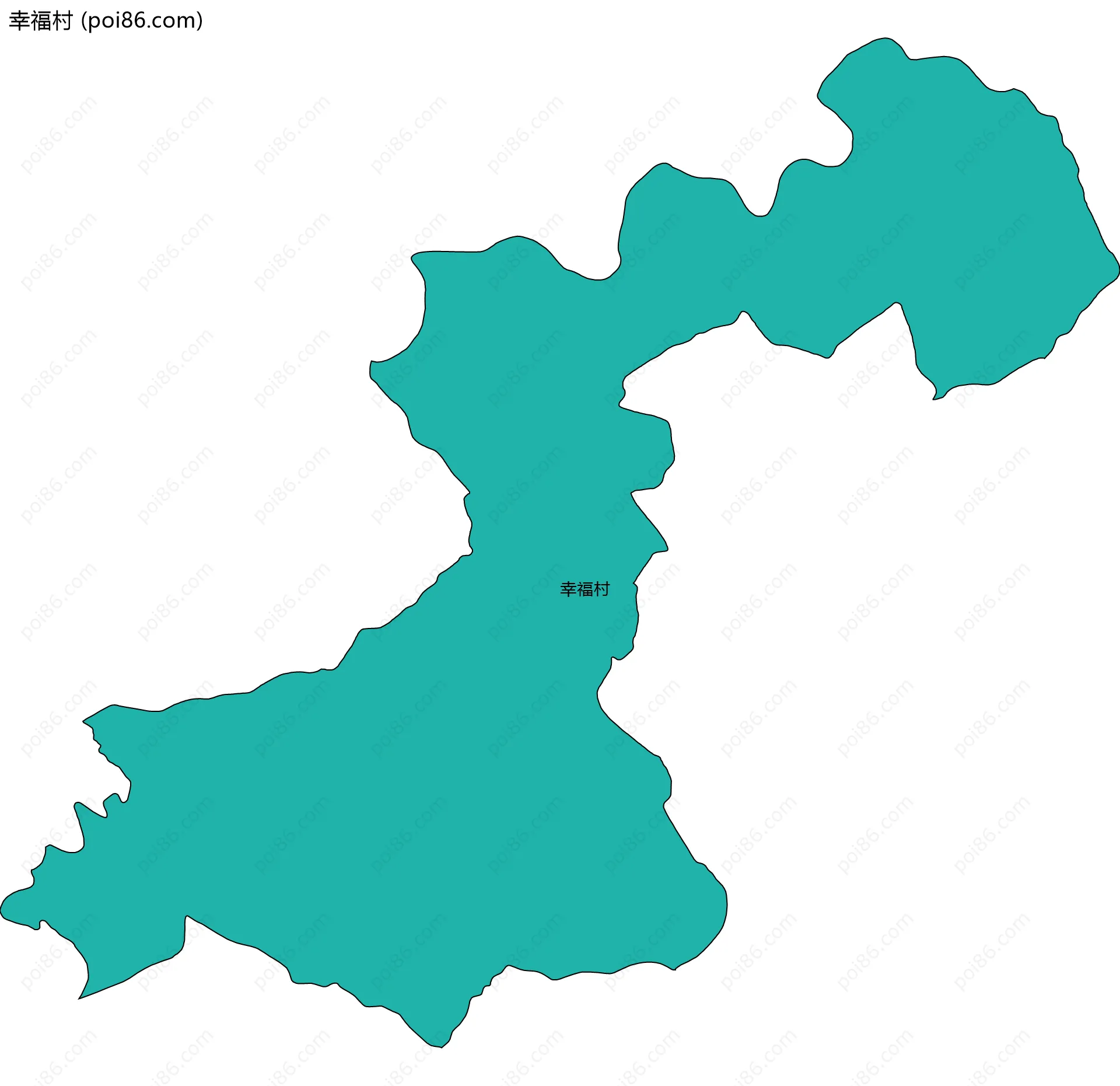 幸福村边界地图