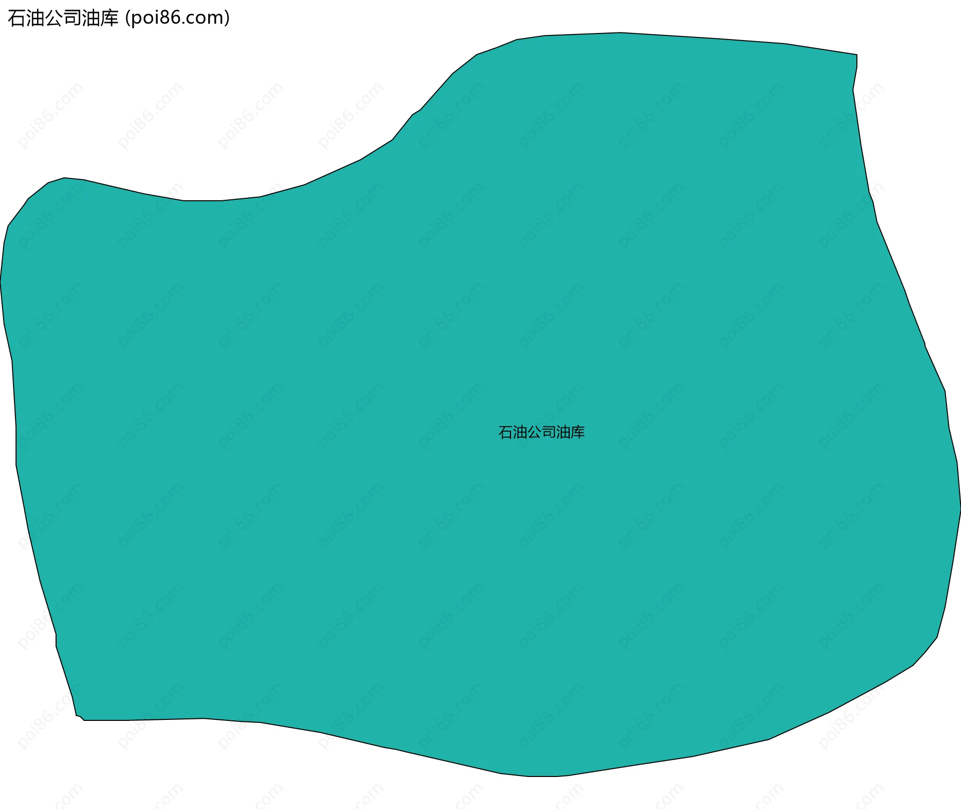 石油公司油库边界地图