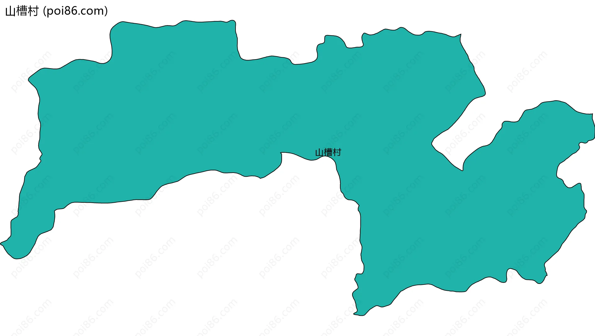 山槽村边界地图