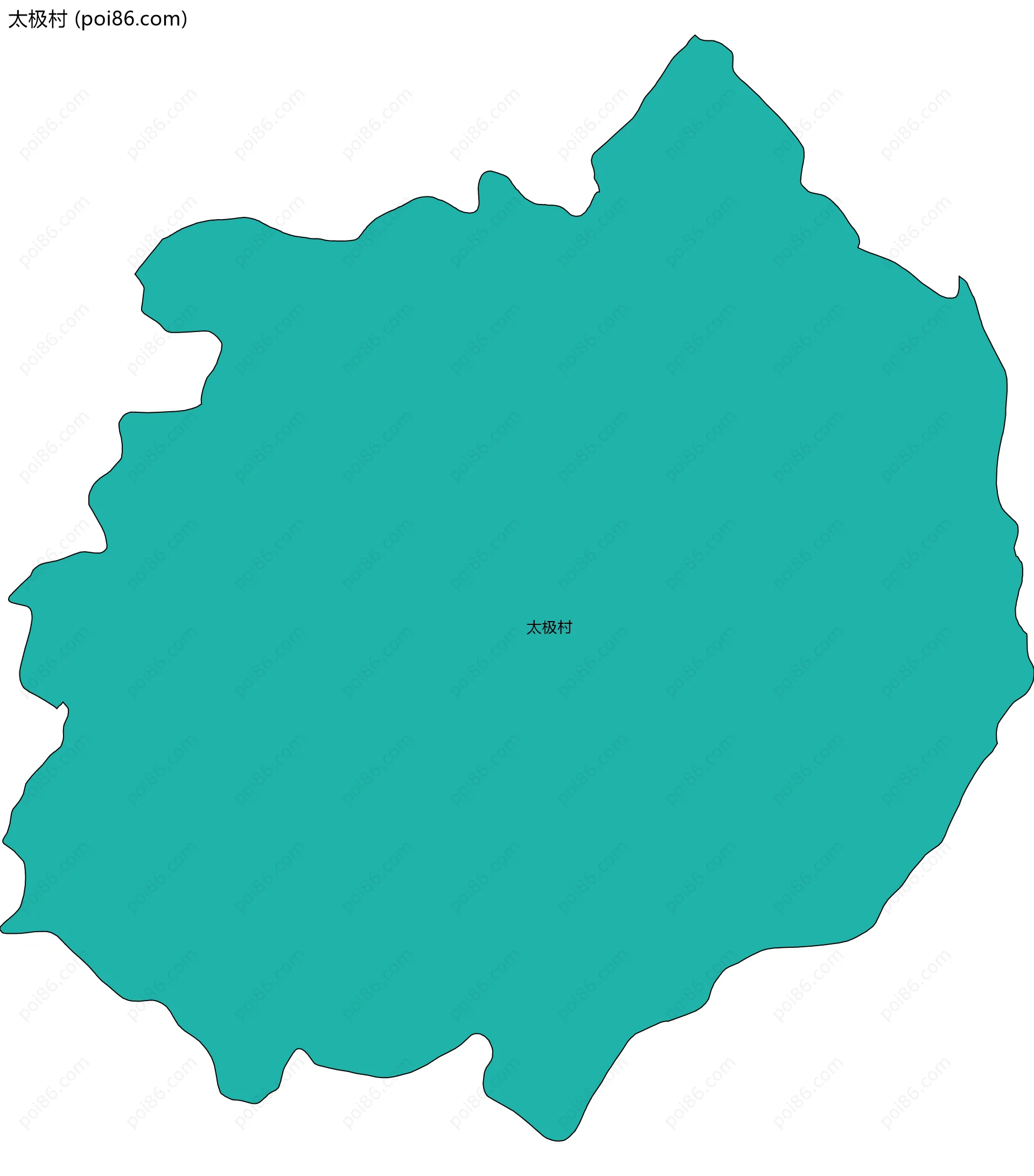 太极村边界地图