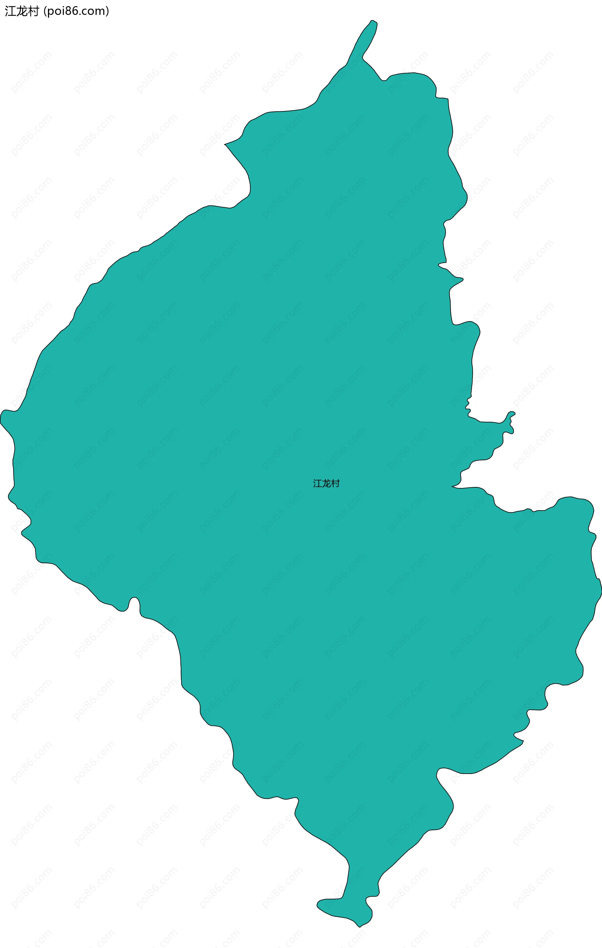 江龙村边界地图