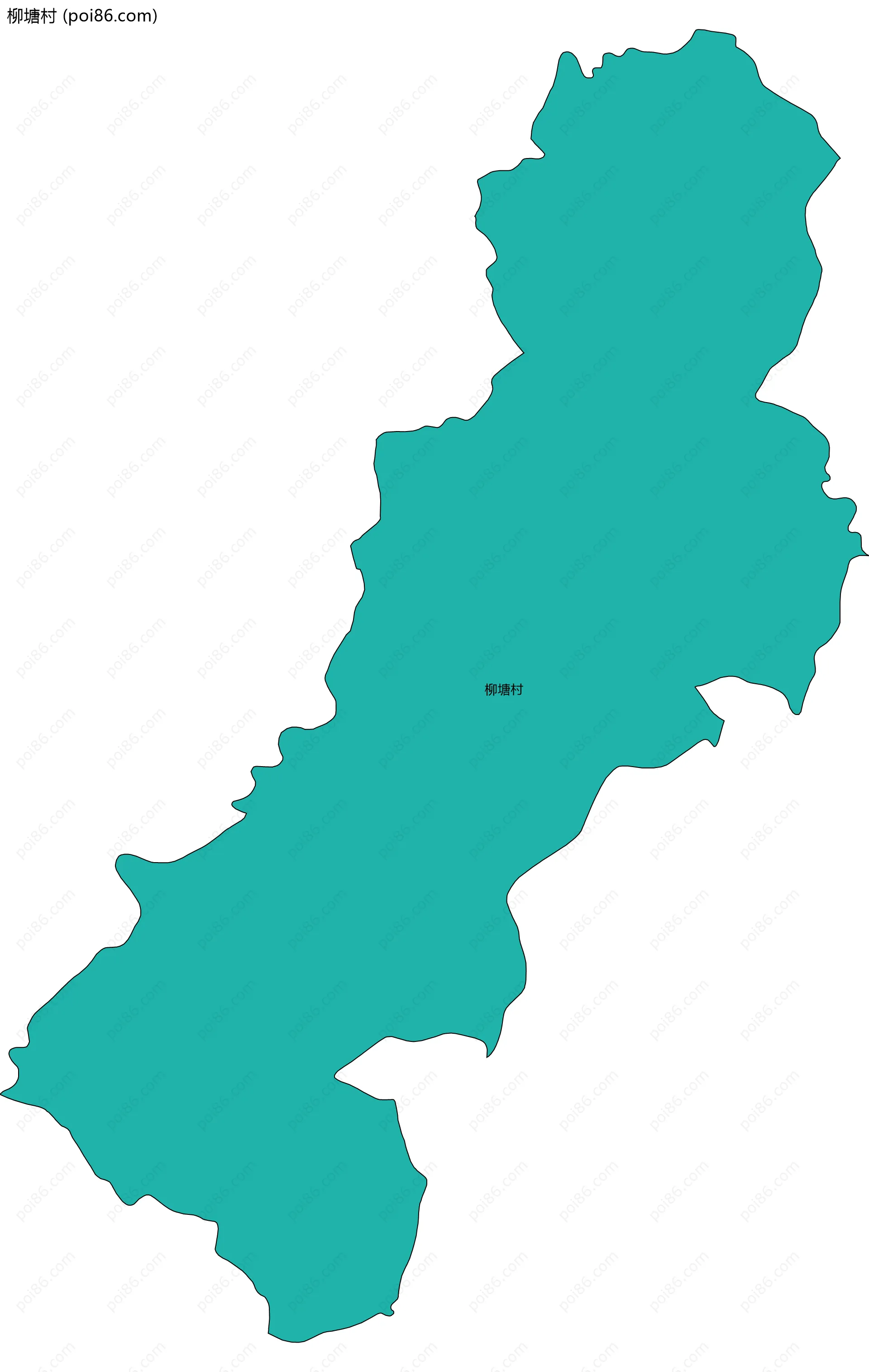 柳塘村边界地图