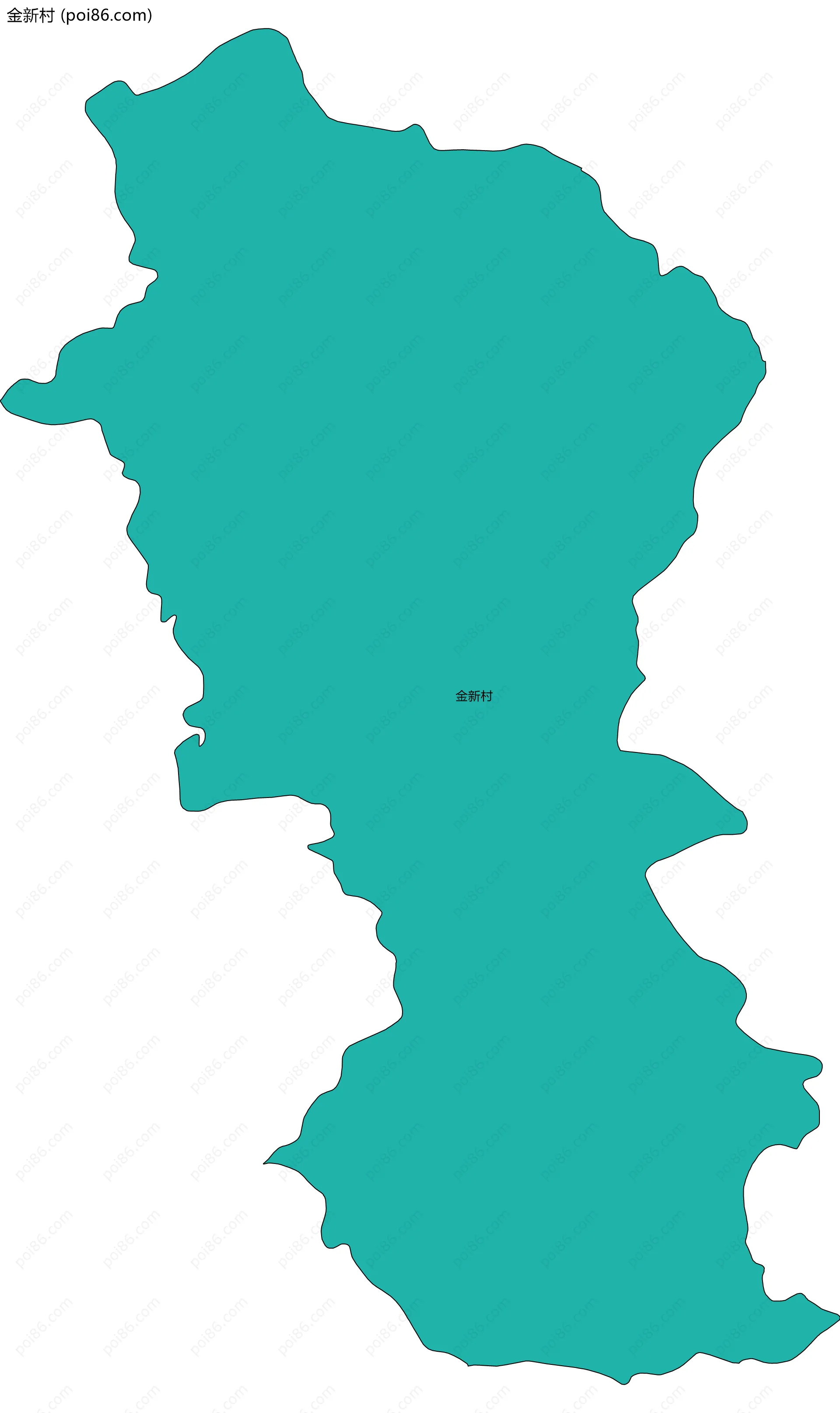 金新村边界地图