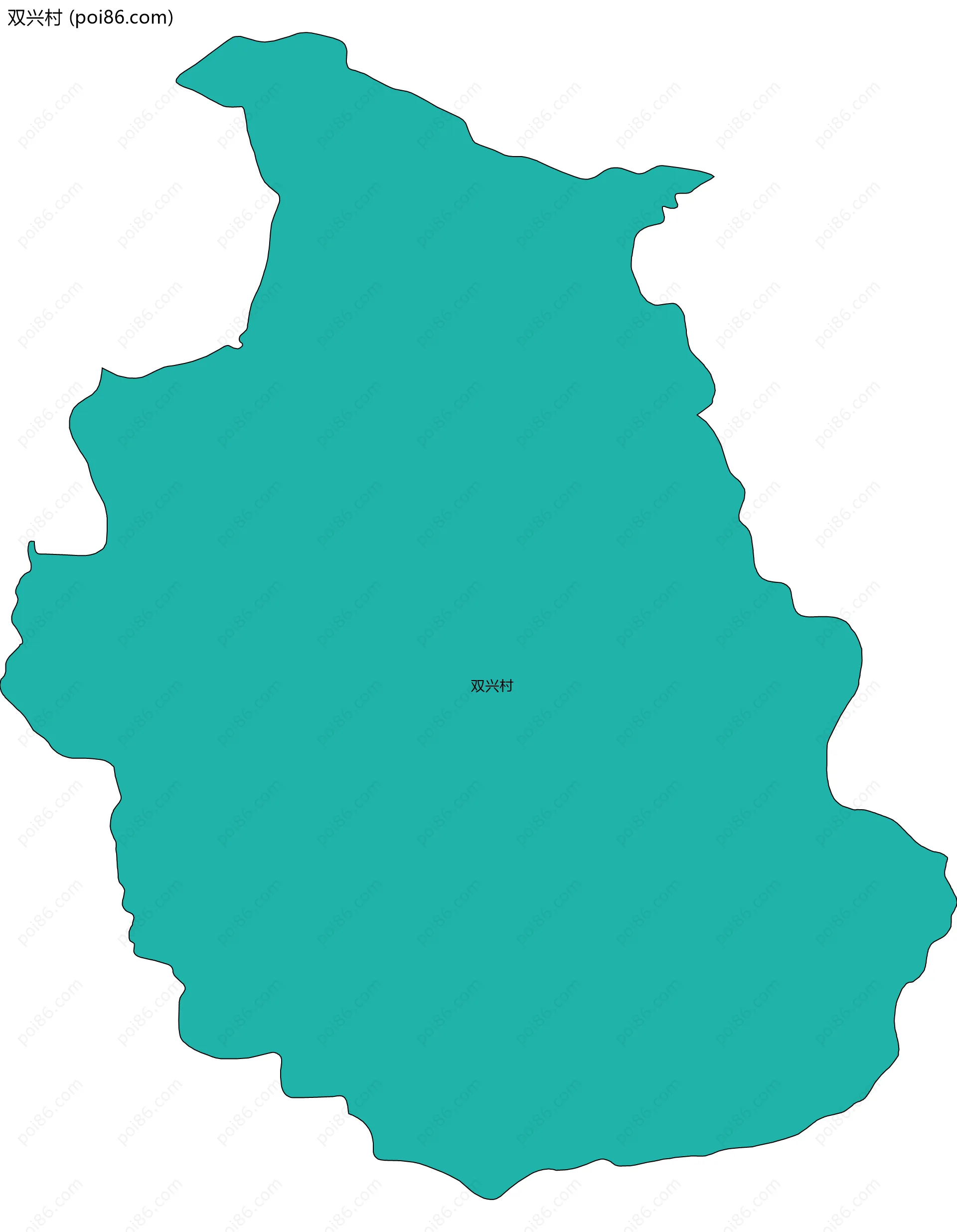 双兴村边界地图