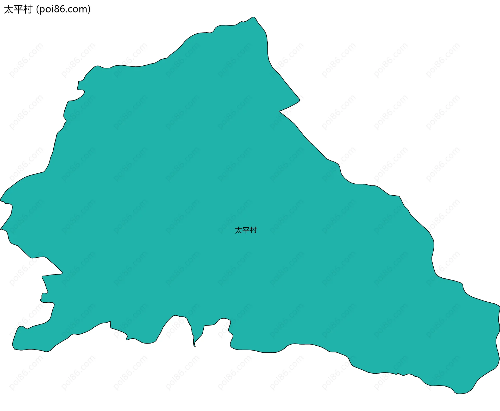 太平村边界地图